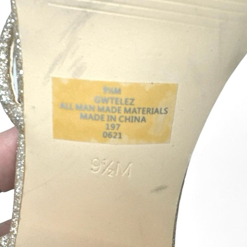 Guess Guess Gold Glitter Strappy Stilettos Heels women sz 9.5 Size US 9.5 / IT 39.5 - 6 Thumbnail