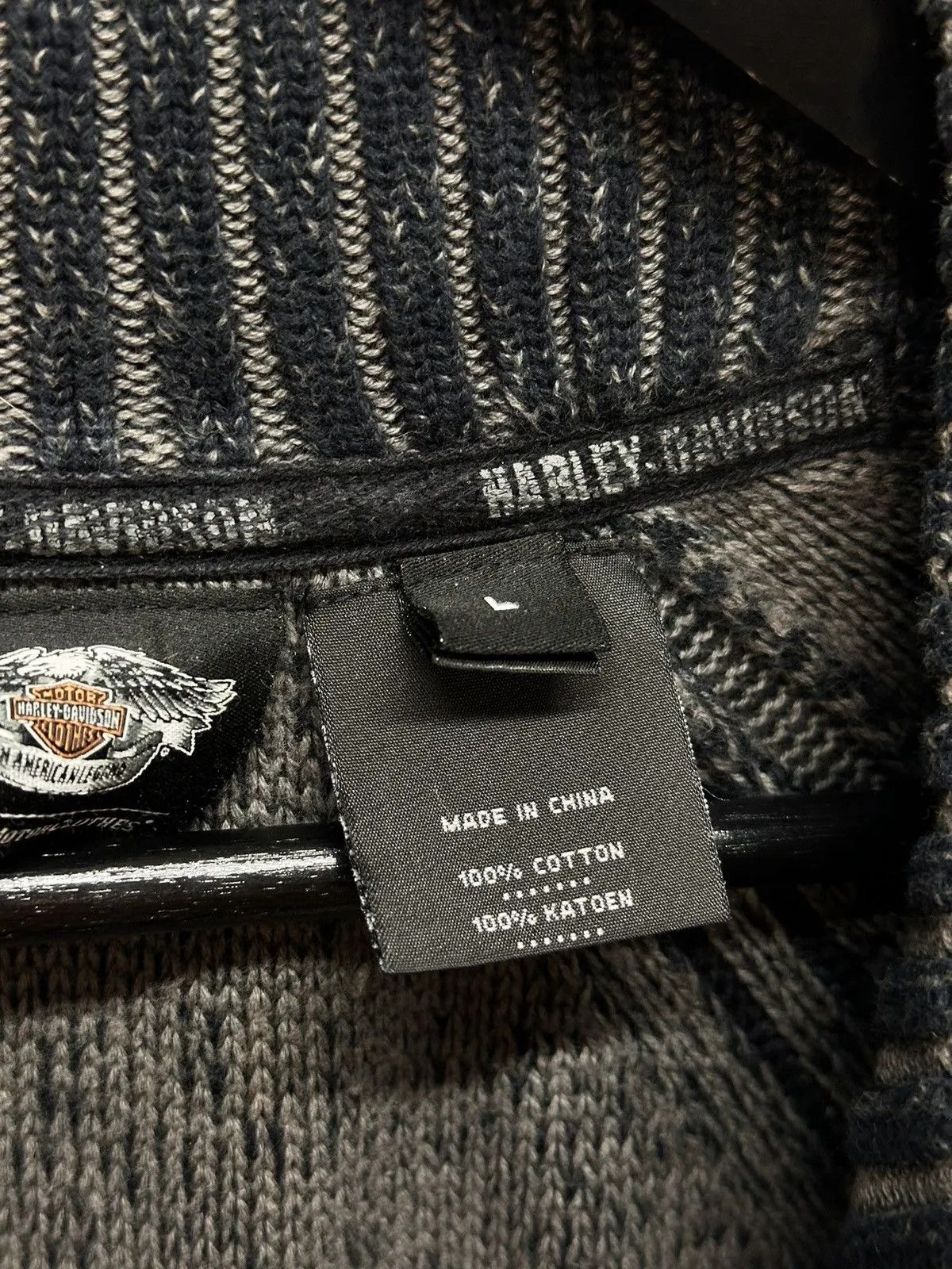 Harley Davidson 👉 Y2K Avantgarde Distressed Sweater Harley Davidson Japan Size US L / EU 52-54 / 3 - 9 Thumbnail