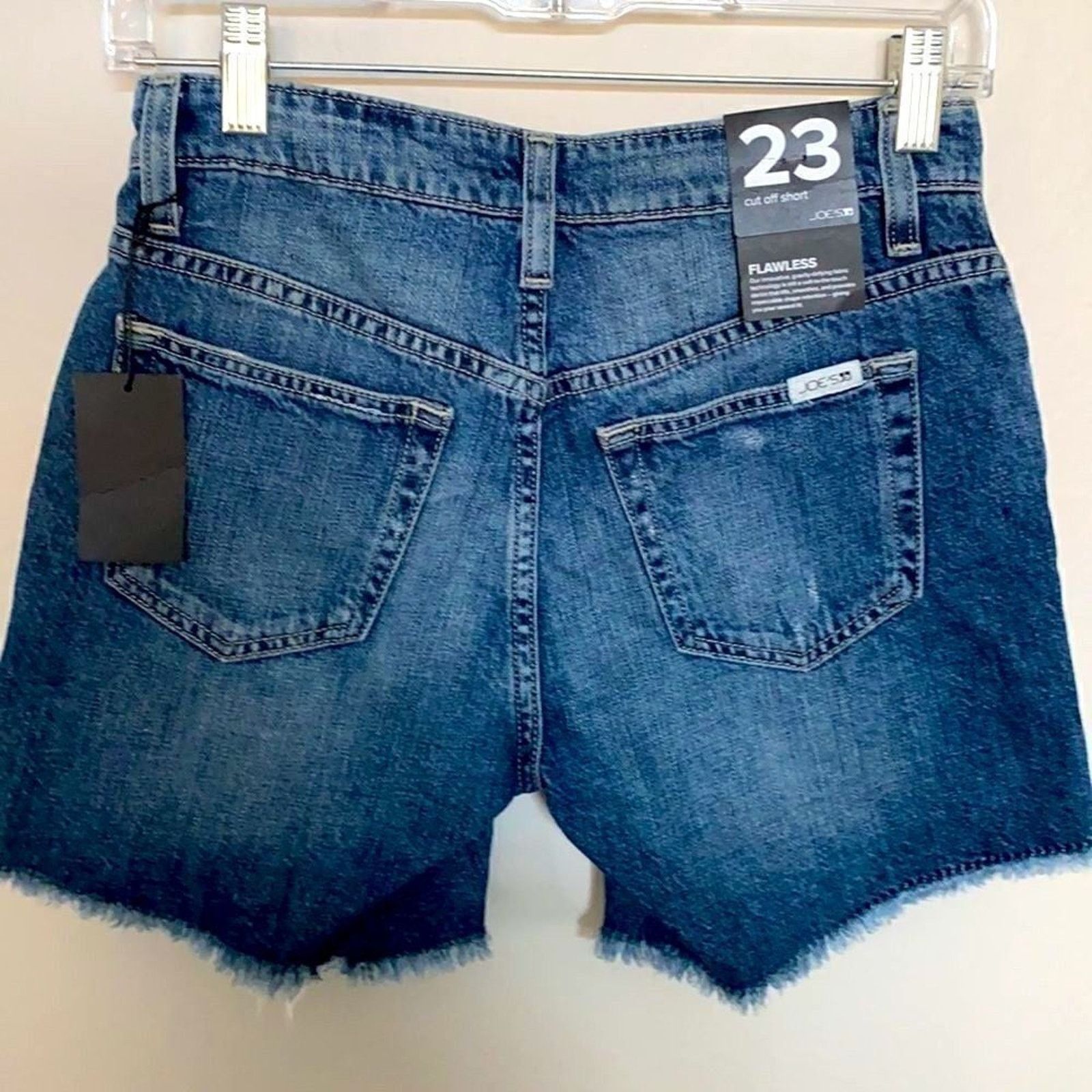 Joe's NWT Joe’s Jeans Distressed Cut Off Shorts Size 23 slit sides Size 23" - 1 Thumbnail