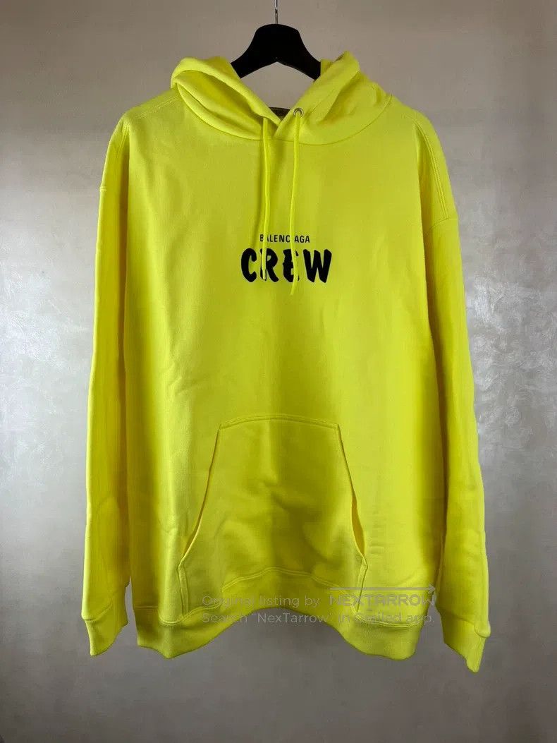 Balenciaga Balenciaga Fluorescent green crew sweatshirt Size US XXL / EU 58 / 5 - 1 Thumbnail