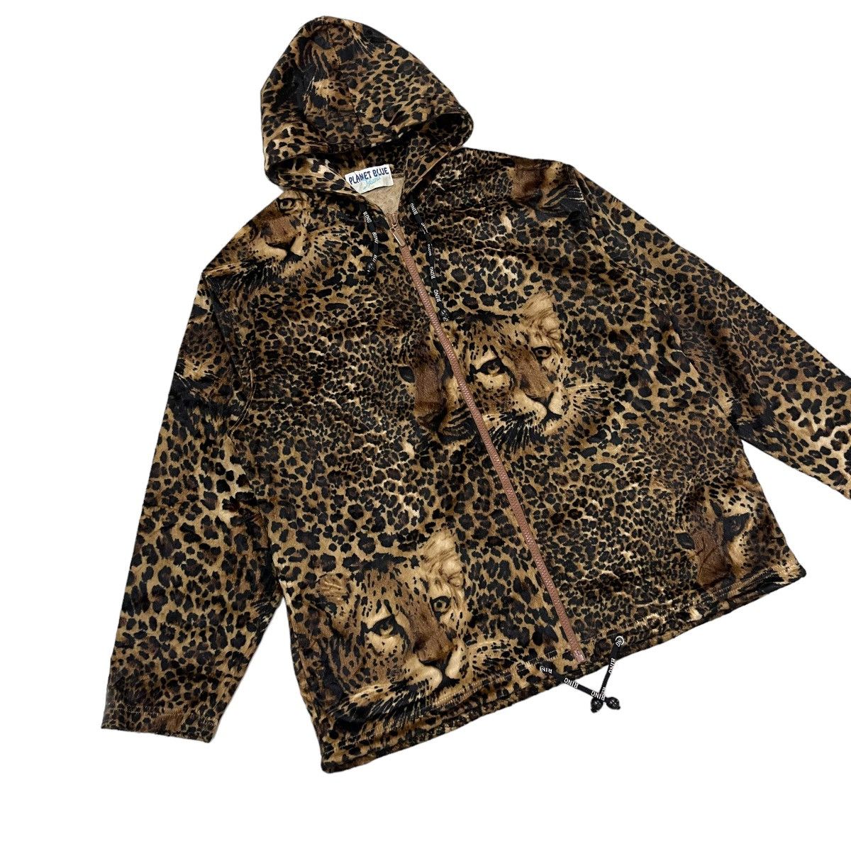 Art Comes First 🔥Vintage Planet Blue Island Leopard Print Hoodie Jacket Size US M / EU 48-50 / 2 - 5 Thumbnail