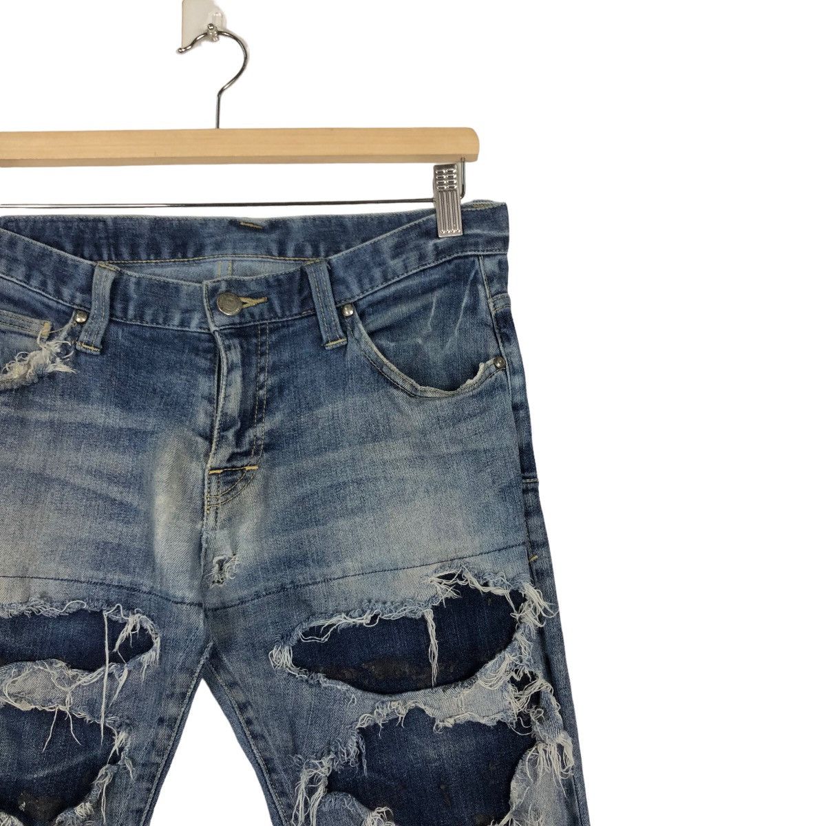 Hysteric Glamour 🔥Punk Design Distressed Tornado Mart Japan Made Size US 32 / EU 48 - 5 Thumbnail