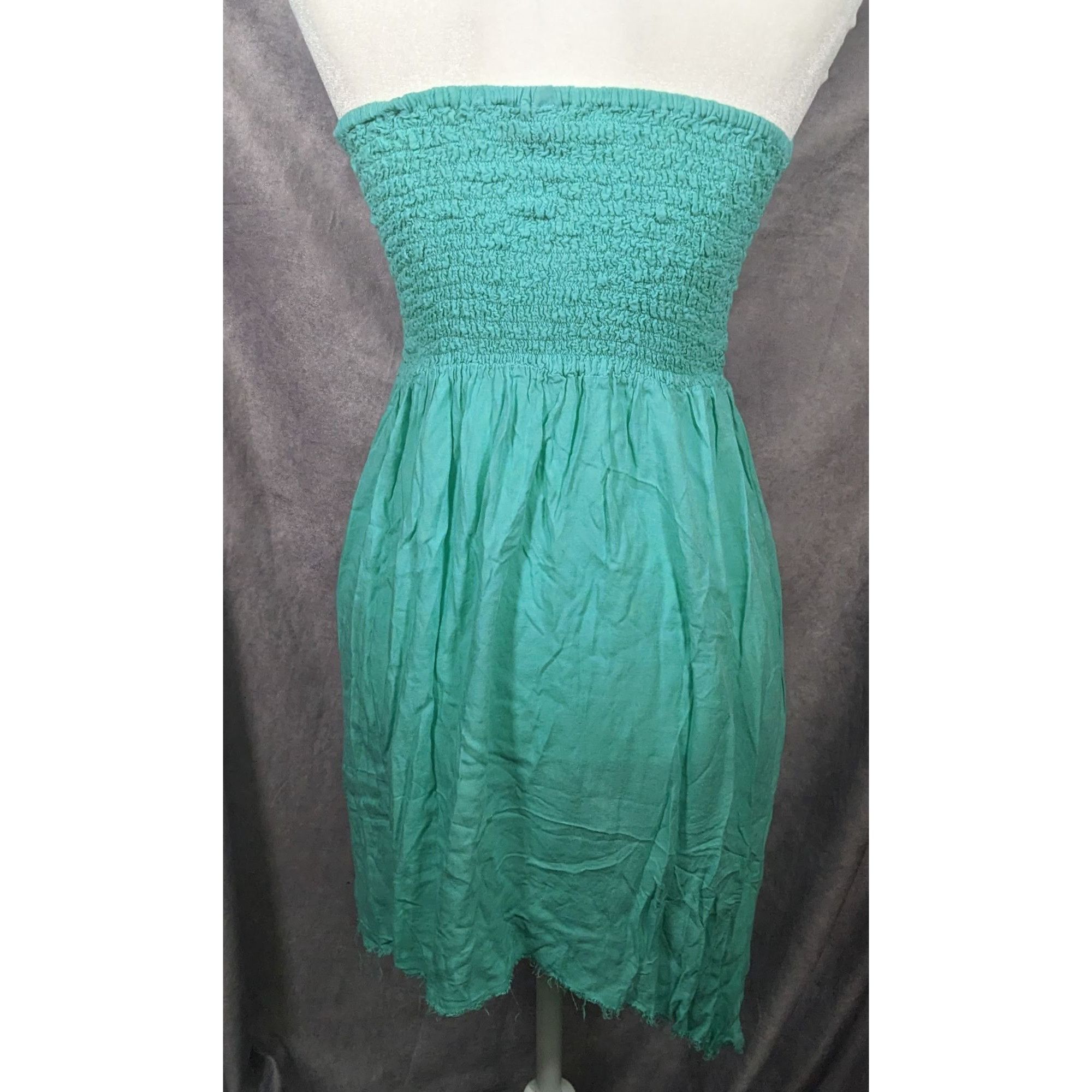 Other Sexy Folies France Ruched Top Turquoise Tube Dress Size S / US 4 / IT 40 - 5 Thumbnail