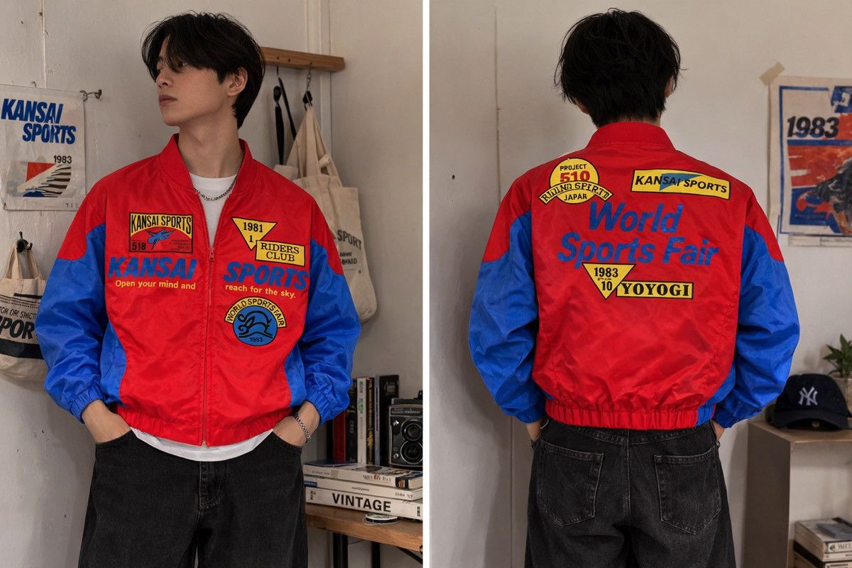 Kansai Yamamoto 💥Archive Vintage Kansai Sports riders club sweater RARE Size US M / EU 48-50 / 2 - 6 Thumbnail