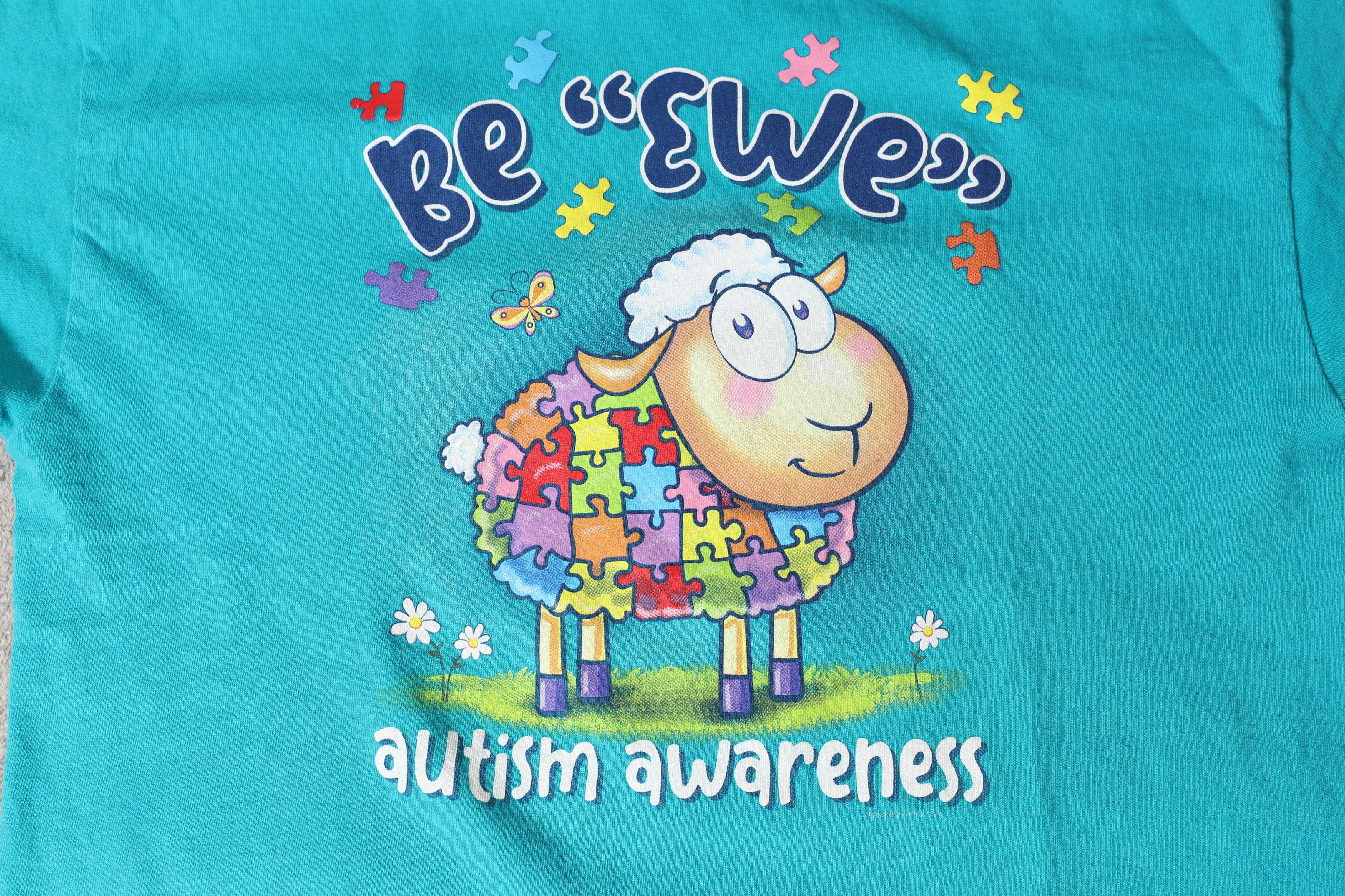 Gildan Be "Ewe" Autism Awareness Tee (L) Size US L / EU 52-54 / 3 - 4 Thumbnail