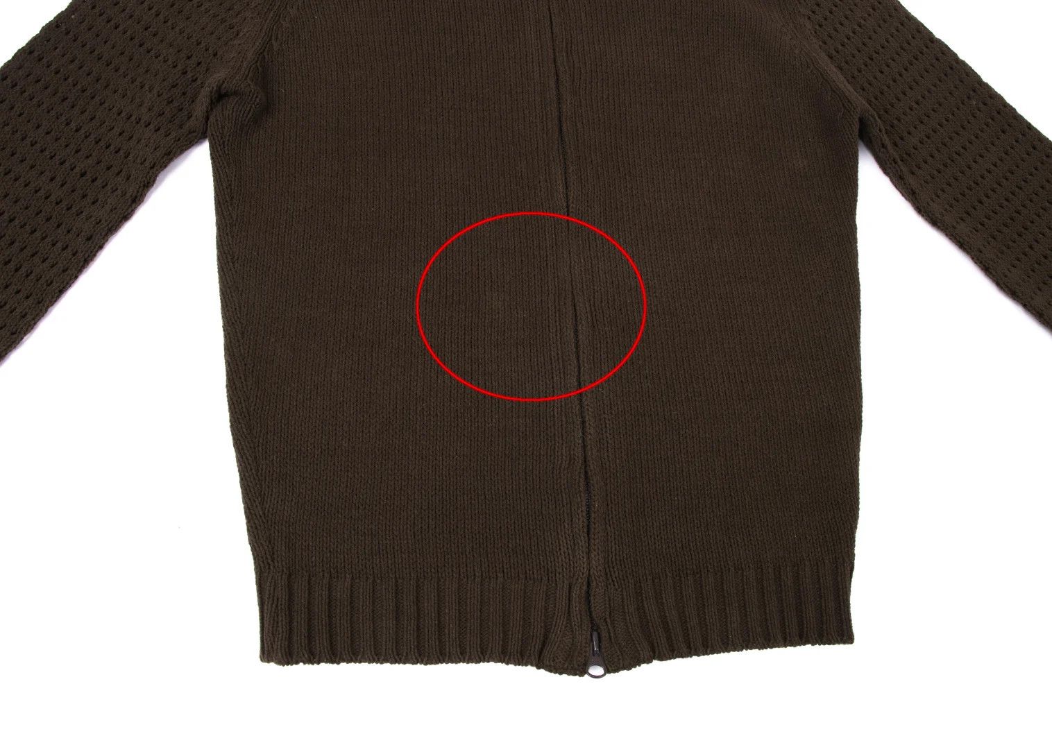Jean Paul Gaultier Double Zip Knit with Openwork Sleeves in Brown 48 Size US M / EU 48-50 / 2 - 9 Thumbnail
