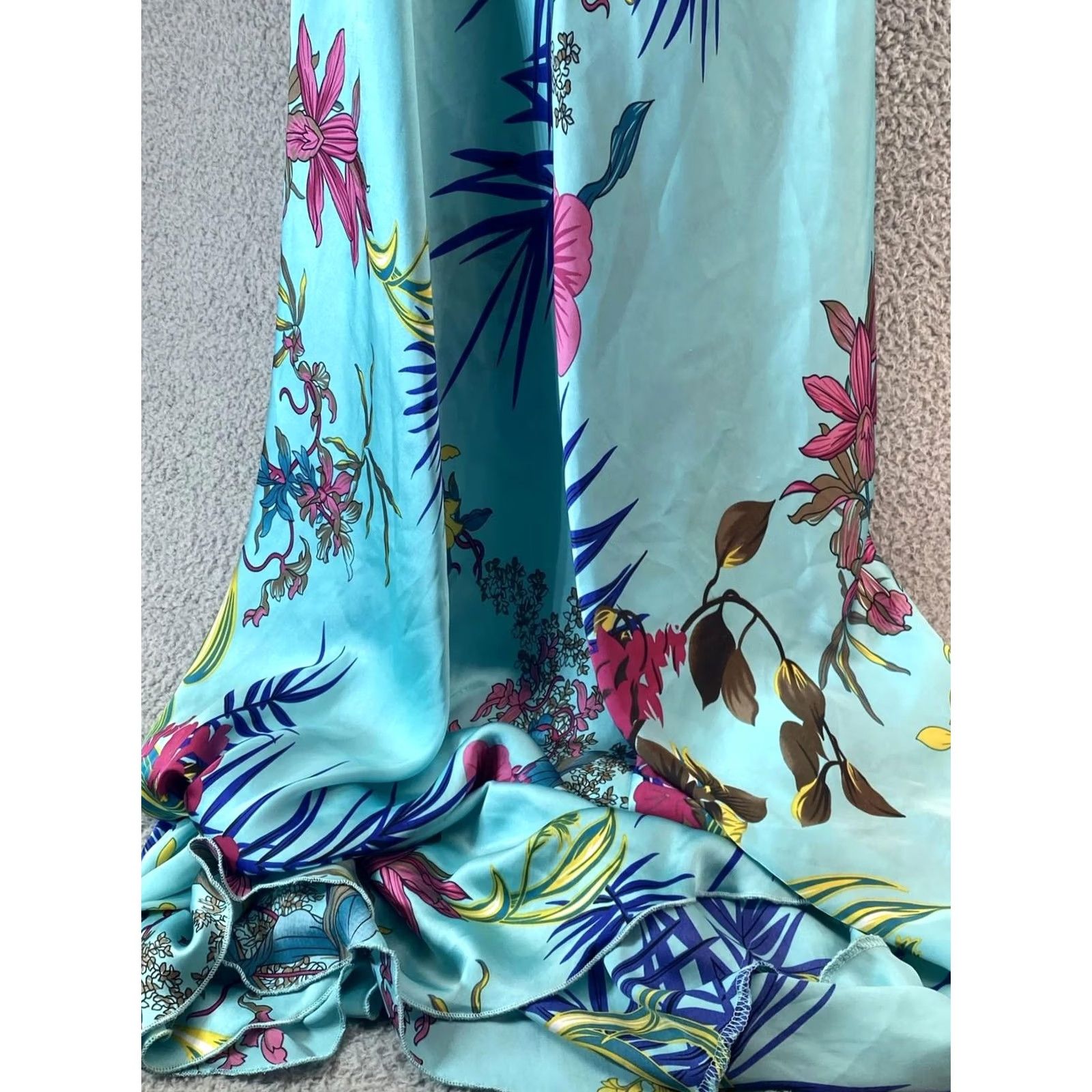 Vintage VINTAGE Women Sundress S Blue Floral The Vanity Room made in NYC Flowers Sundress Long Women Blue Floral Flowers Ladies Girls? Size S / US 4 / IT 40 - 5 Thumbnail