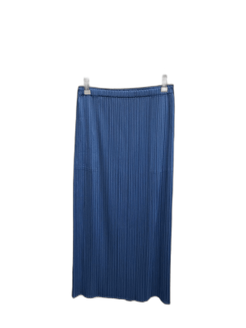 Issey Miyake Issey Miyake Pleated Skirt in Misty Blue-yf Size 22" - 1 Thumbnail