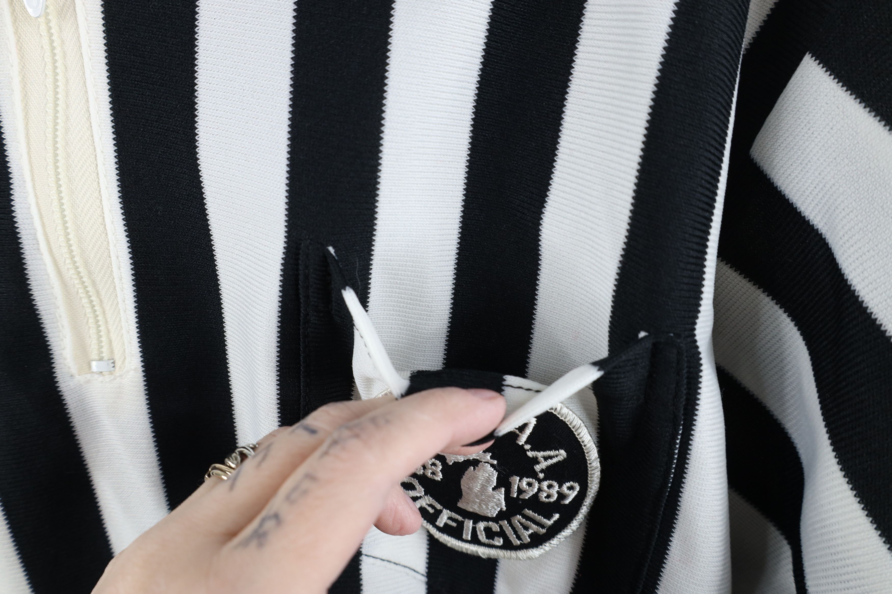 Vintage Vintage 80s MHSAA Official Referee Ref Uniform Polo USA Size US XL / EU 56 / 4 - 5 Thumbnail