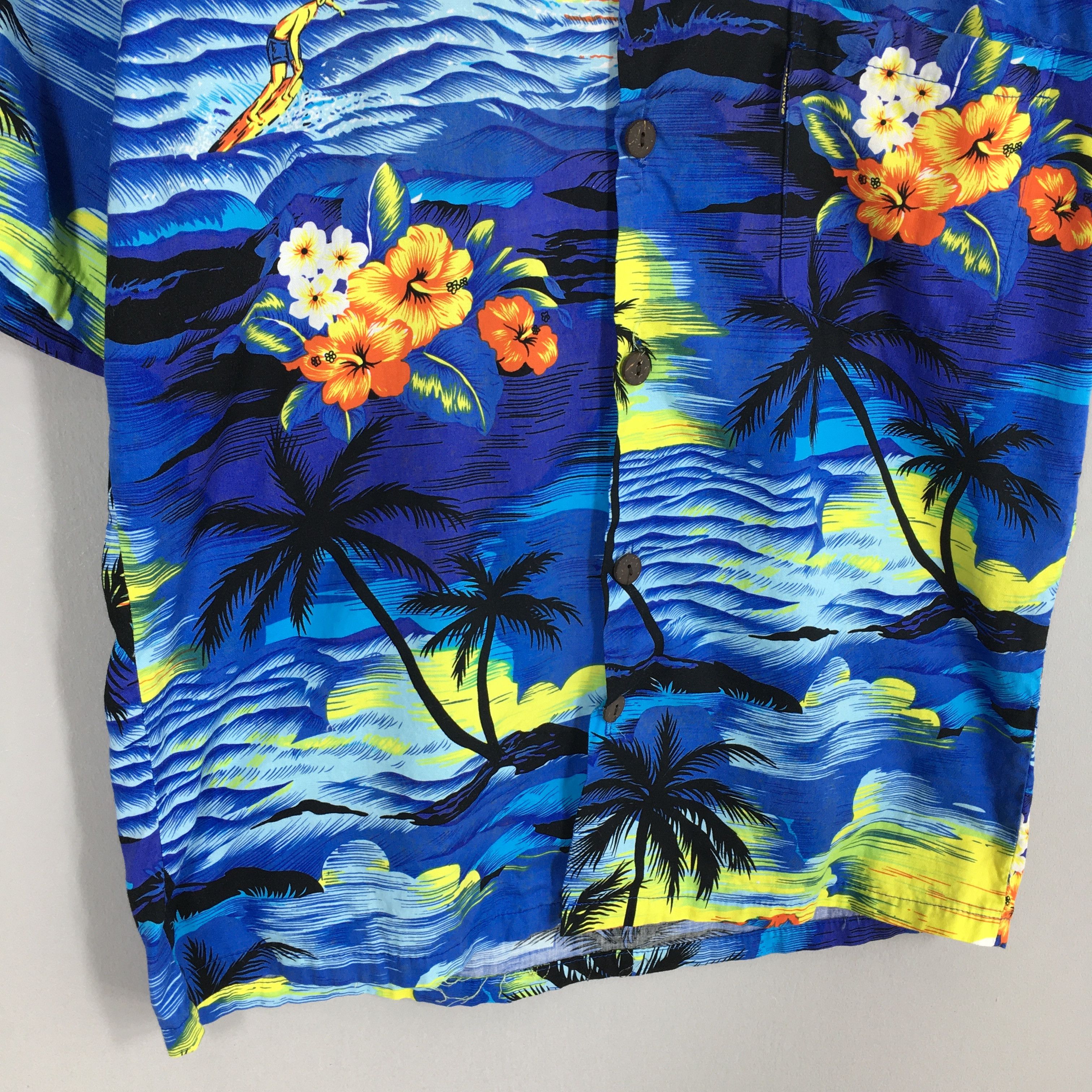 Other Vintage Hawaiian Surfing Palm Tree Aloha Cotton Shirt Small Size US S / EU 44-46 / 1 - 4 Thumbnail