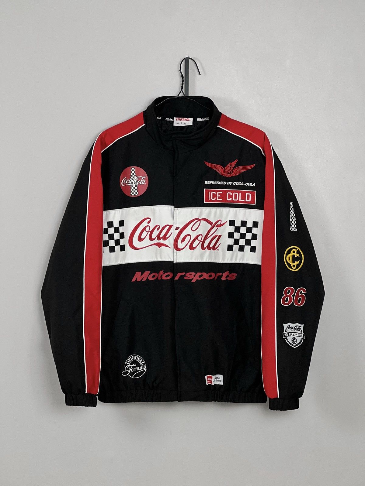 Chase Authentics Vintage Coca Cola NASCAR Racing Bomber Embroidered Jacket Size US L / EU 52-54 / 3 - 1 Thumbnail