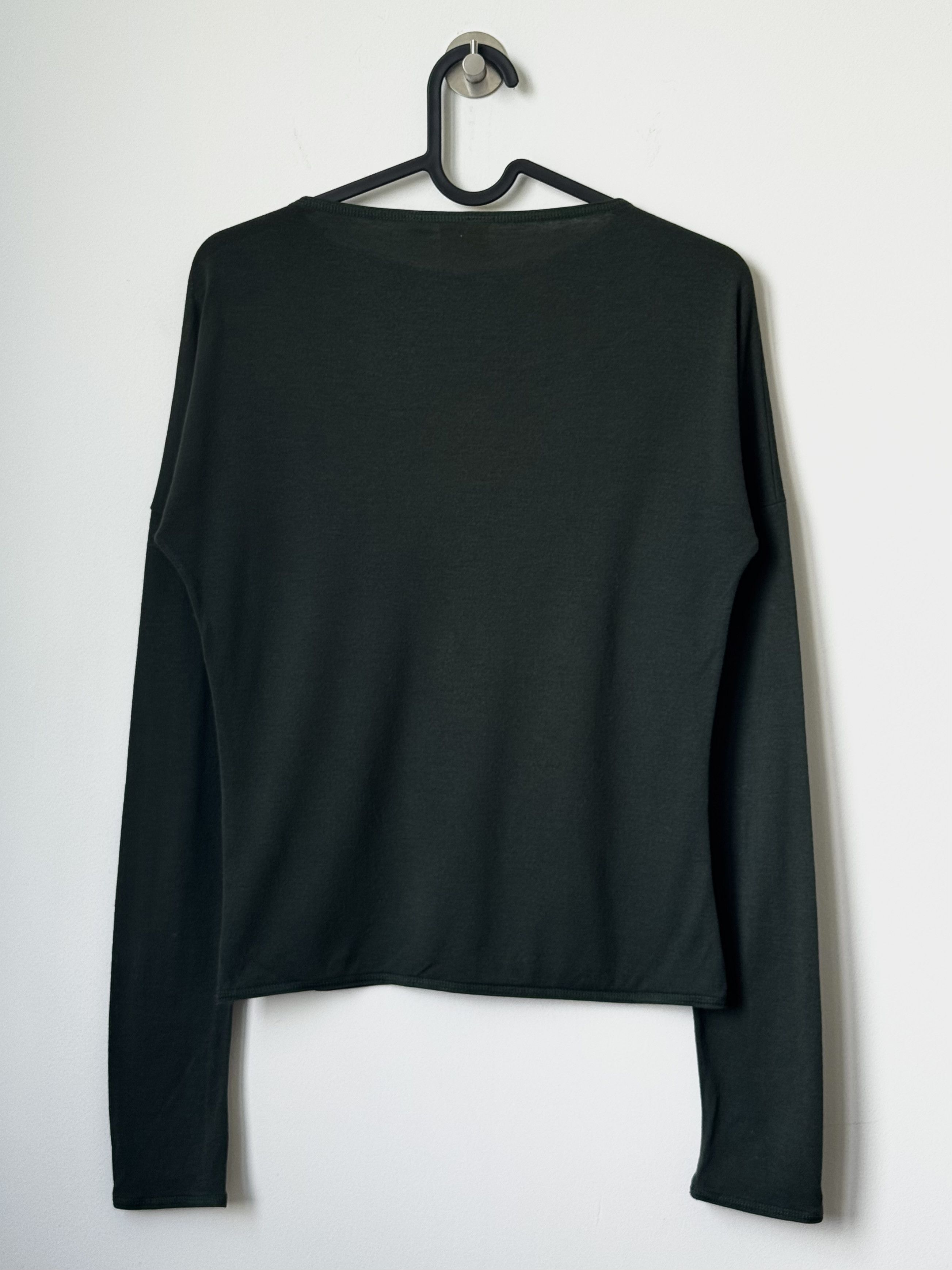 Mandarina Duck Mandarina Duck Low Armhole & Wide Neckline Green Longsleeve Size S / US 4 / IT 40 - 2 Thumbnail