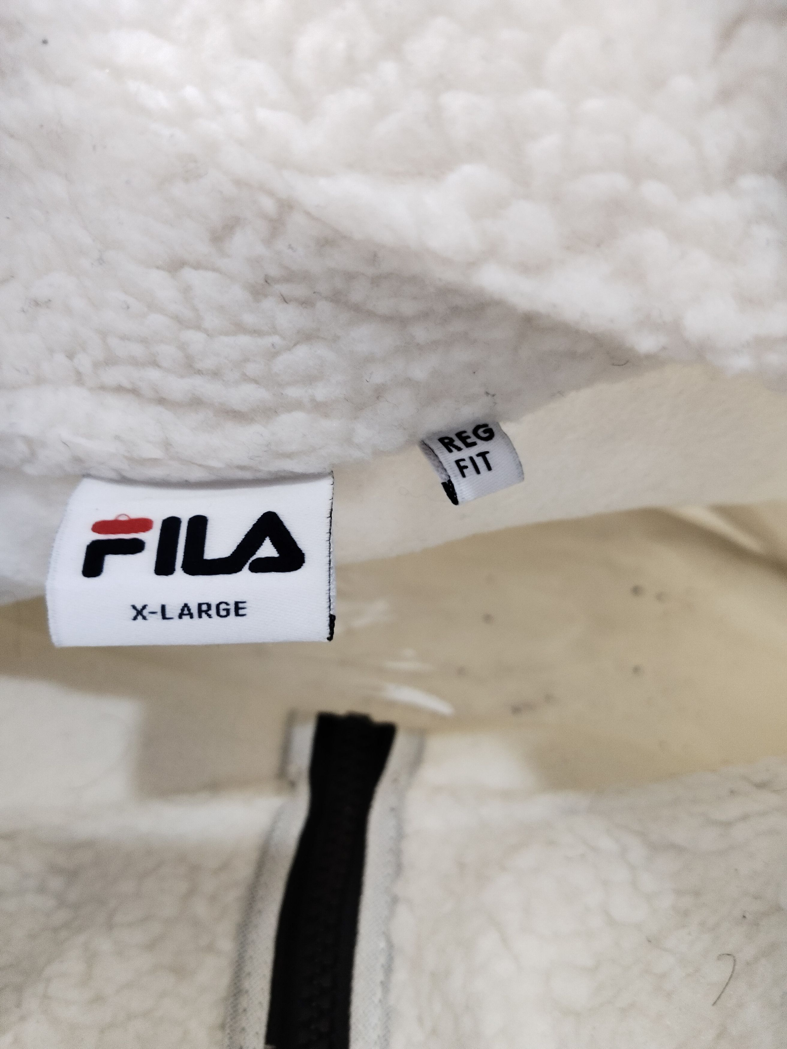 Fila × Vintage Fila Zipper Big Logo Fleece Jacket Size US XL / EU 56 / 4 - 6 Thumbnail
