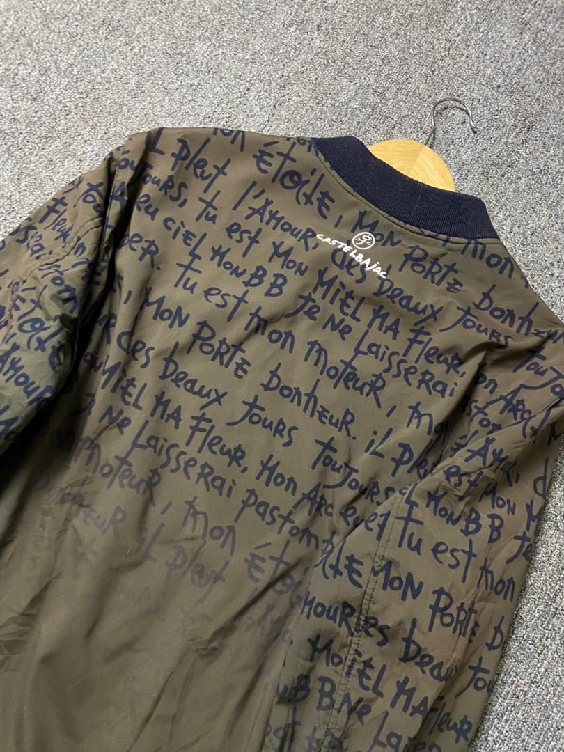 Jean Charles De Castelbajac Castelbajac All Over Printed Script Bomber Jacket (183) Size US M / EU 48-50 / 2 - 2 Thumbnail