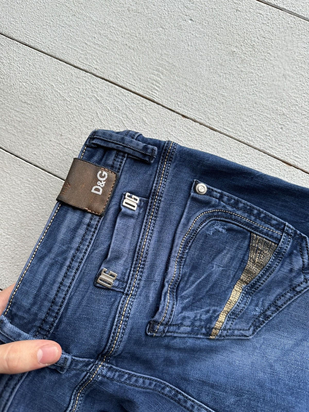 Vintage 🚨Gothic D&G Regular Slim relax DOLCE Jeans Womens Size 29" - 8 Thumbnail