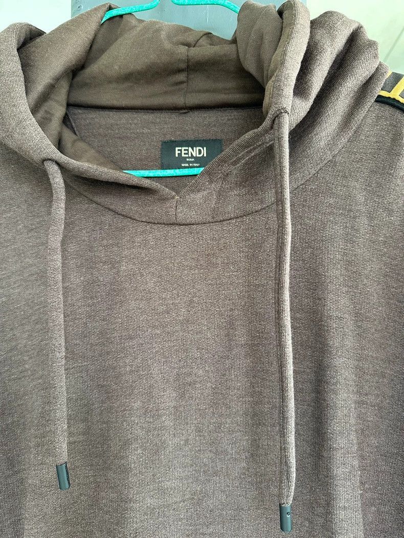Fendi Fendi Brown Logo Hoodie Size US L / EU 52-54 / 3 - 3 Thumbnail