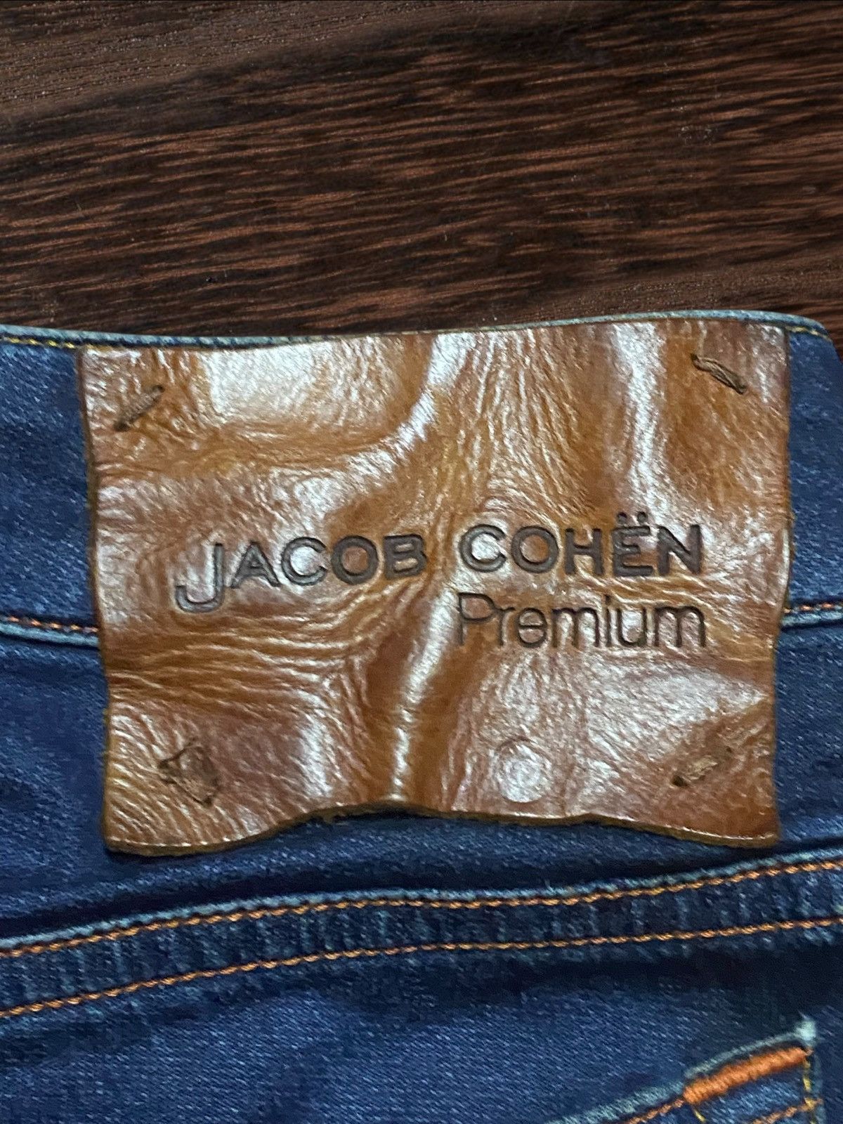 Vintage Jacob Cohen Blue Wash Distressed Slim Fits Jeans