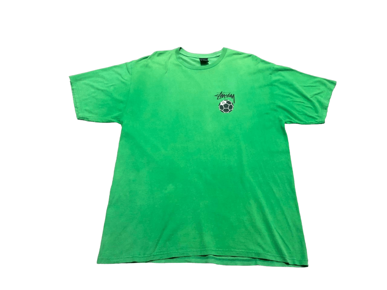 Stussy Vintage Y2K Stussy 8Ball Green T-shirt Sunfaded Size US XL / EU 56 / 4 - 2 Thumbnail