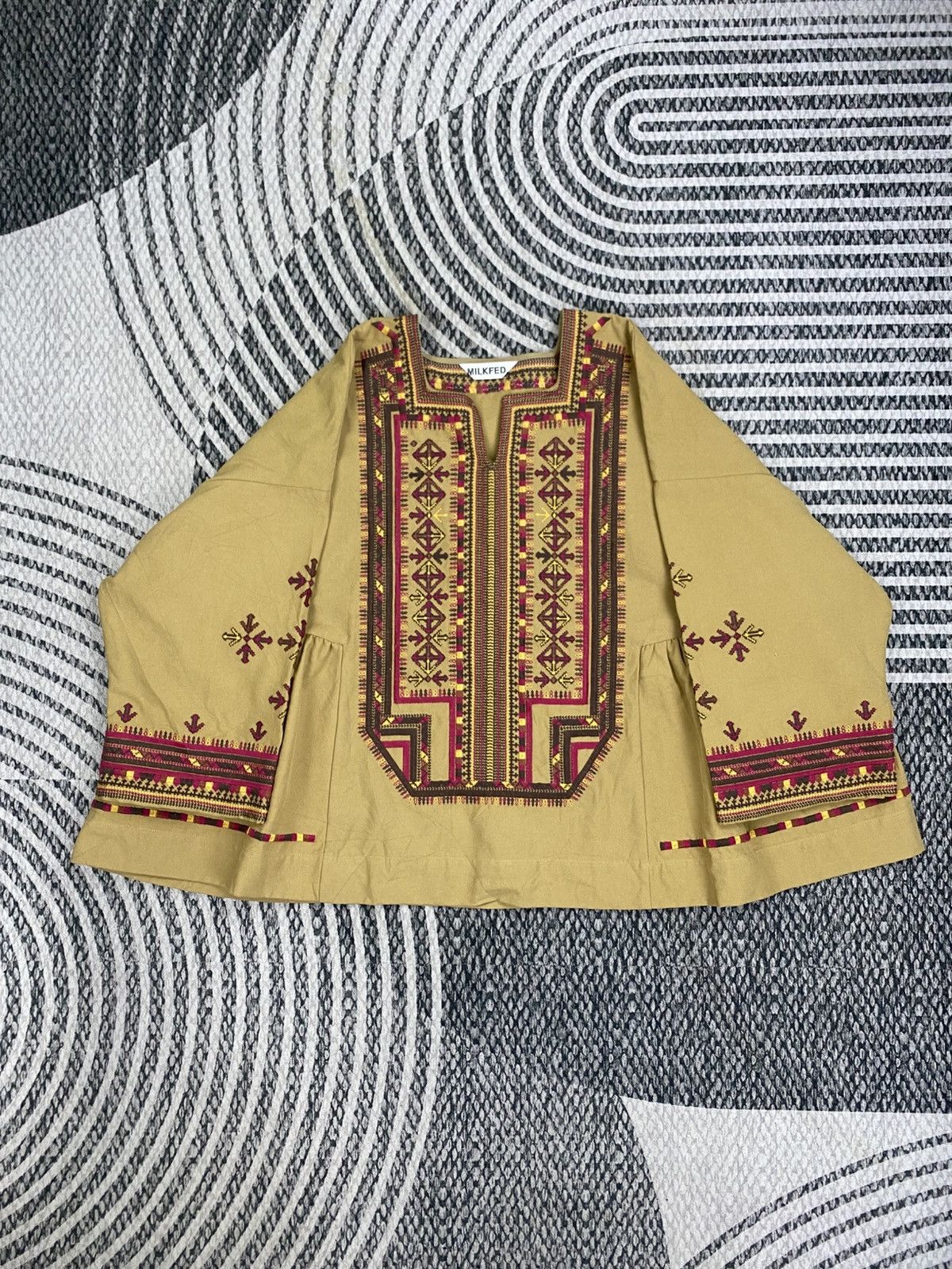 MILKFED Vintage Milkfed Embroidered Detailing Peplum Blouse Size L / US 10 / IT 46 - 5 Thumbnail