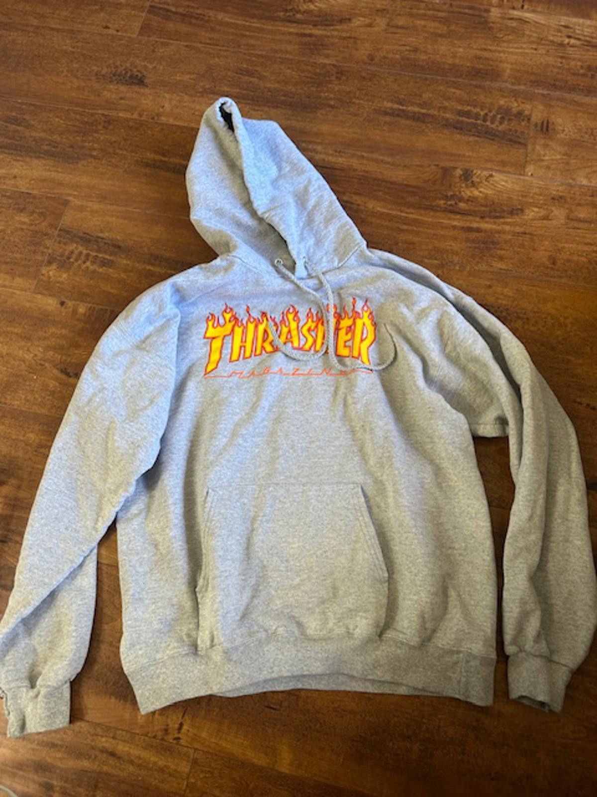 Thrasher Thrasher Flame Logo Hoodie Medium Gray Size US M / EU 48-50 / 2 - 4 Thumbnail