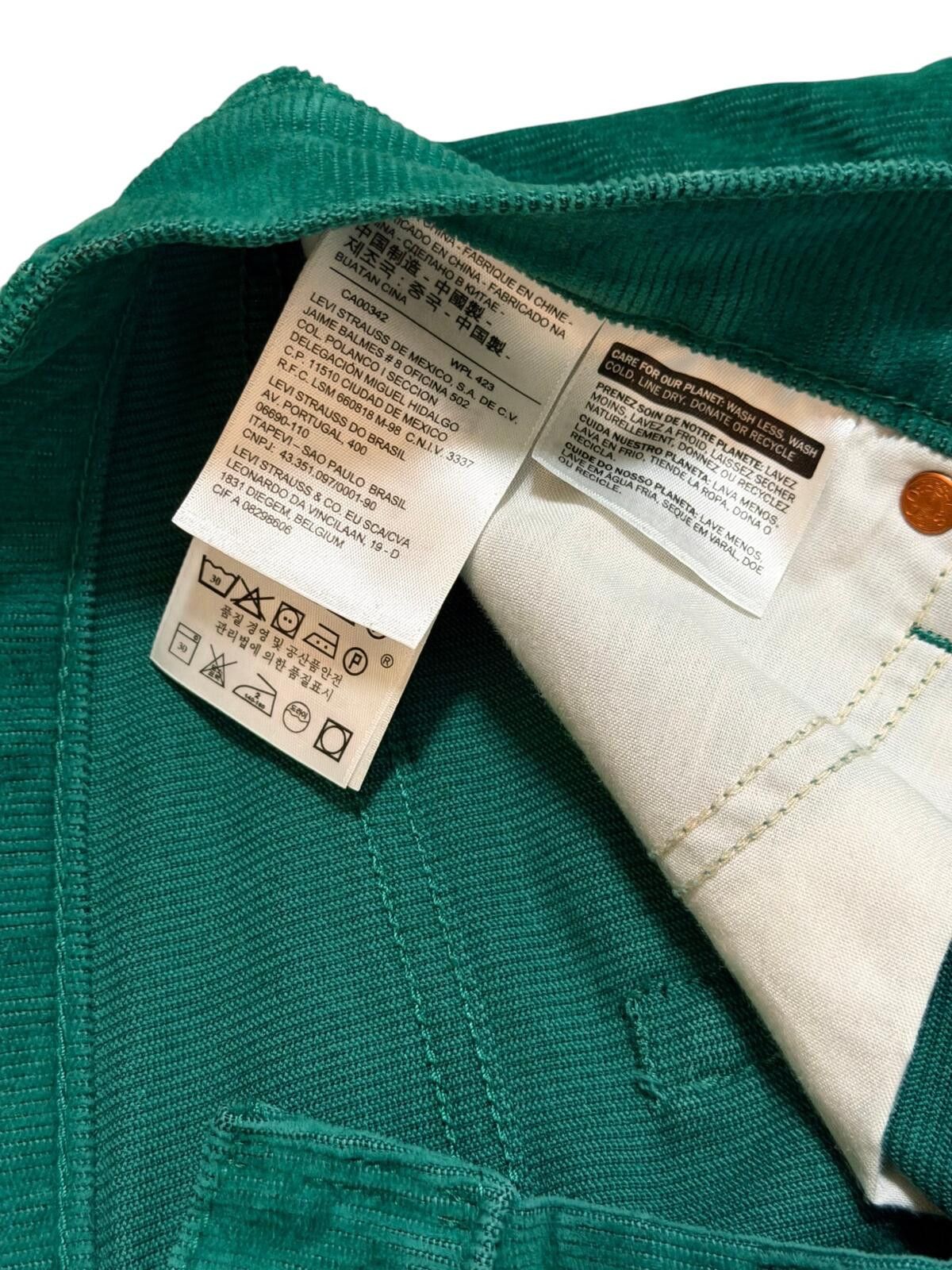 Other Levi's Premium Straight Corduroy Pants Green Size 28 Size US 28 / EU 44 - 3 Thumbnail