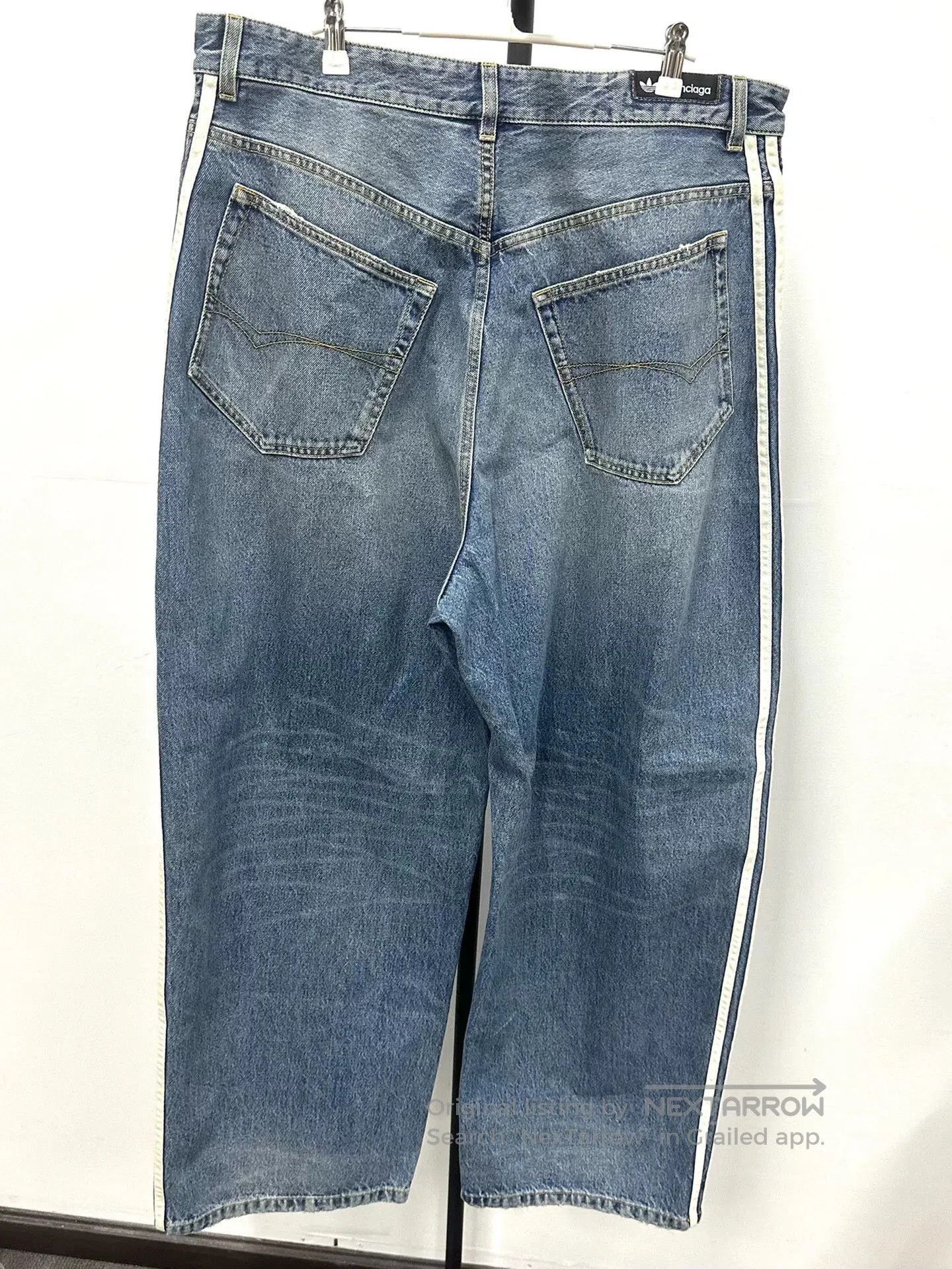 Balenciaga Balenciaga x adidas Striped Jeans. Size US 38 / EU 54 - 2 Thumbnail