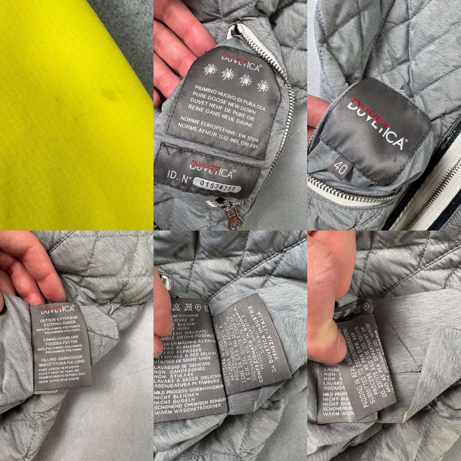 Duvetica Duvetika Women’s Jacket Reversible Yellow/grey Size 40 Size S / US 4 / IT 40 - 17 Thumbnail