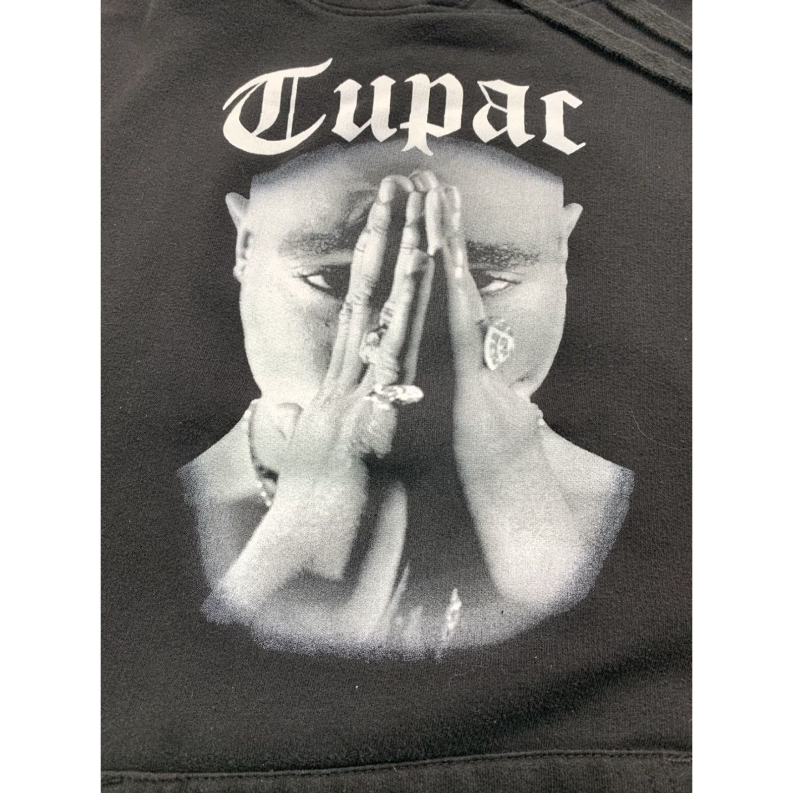 Vintage VINTAGE Cross Colours Tupac Graphic Hoodie Medium Black 90s Y2K Pullover Hooded With Pockets Mens Size US M / EU 48-50 / 2 - 3 Thumbnail