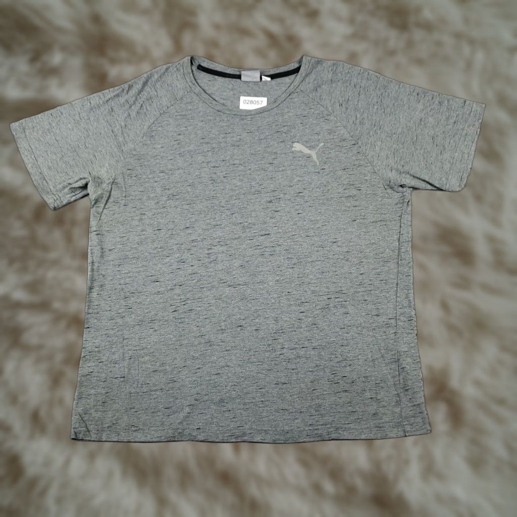 Puma Puma T Shirt Mens Large Gray Casual Active Work Out Short Sleeve Adult Size US L / EU 52-54 / 3 - 1 Thumbnail