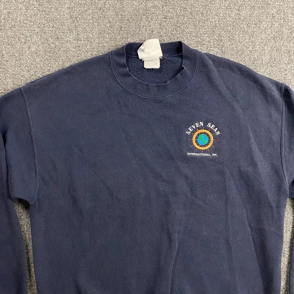 Lee × Vintage Vintage Lee Sweatshirt Men's Large Seven Seas Heavyweight L Size US L / EU 52-54 / 3 - 2 Thumbnail