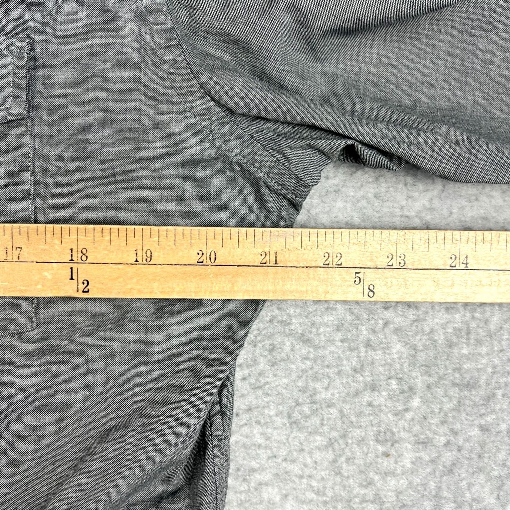 Vintage Teddy Stratford NYC Shirt Long Sleeve Button Zip Mens Medium / Large Grey Size US M / EU 48-50 / 2 - 6 Thumbnail