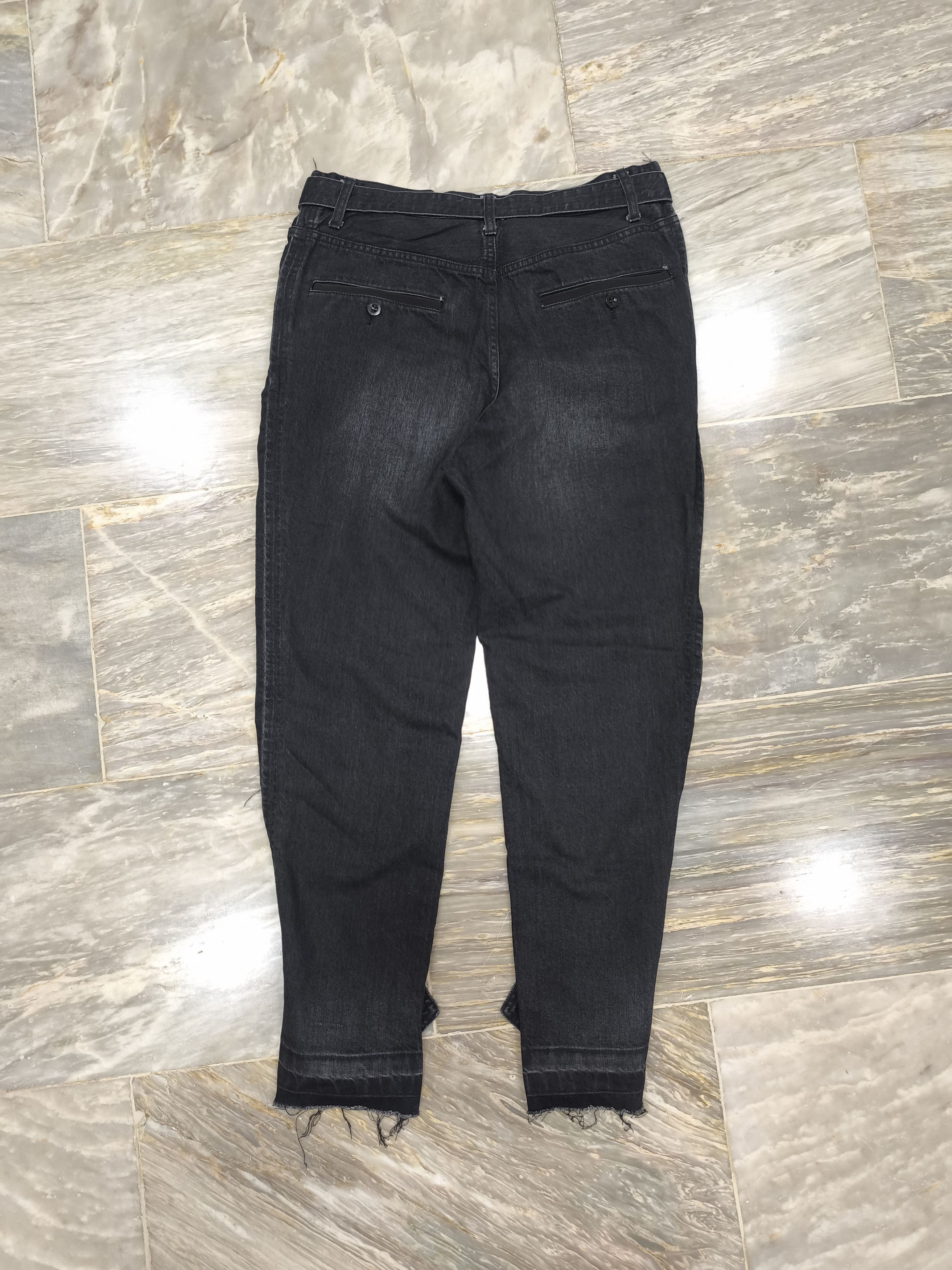 Sacai Sacai Belted Reconstructed Docking Denim Pants Size 33" - 5 Thumbnail