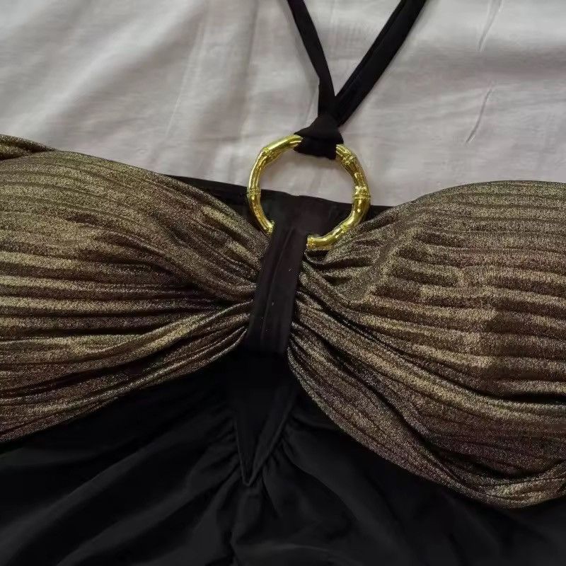 Vintage Y2K Sexy Aesthetic Ruched Retro Style Top Size M / US 6-8 / IT 42-44 - 4 Thumbnail