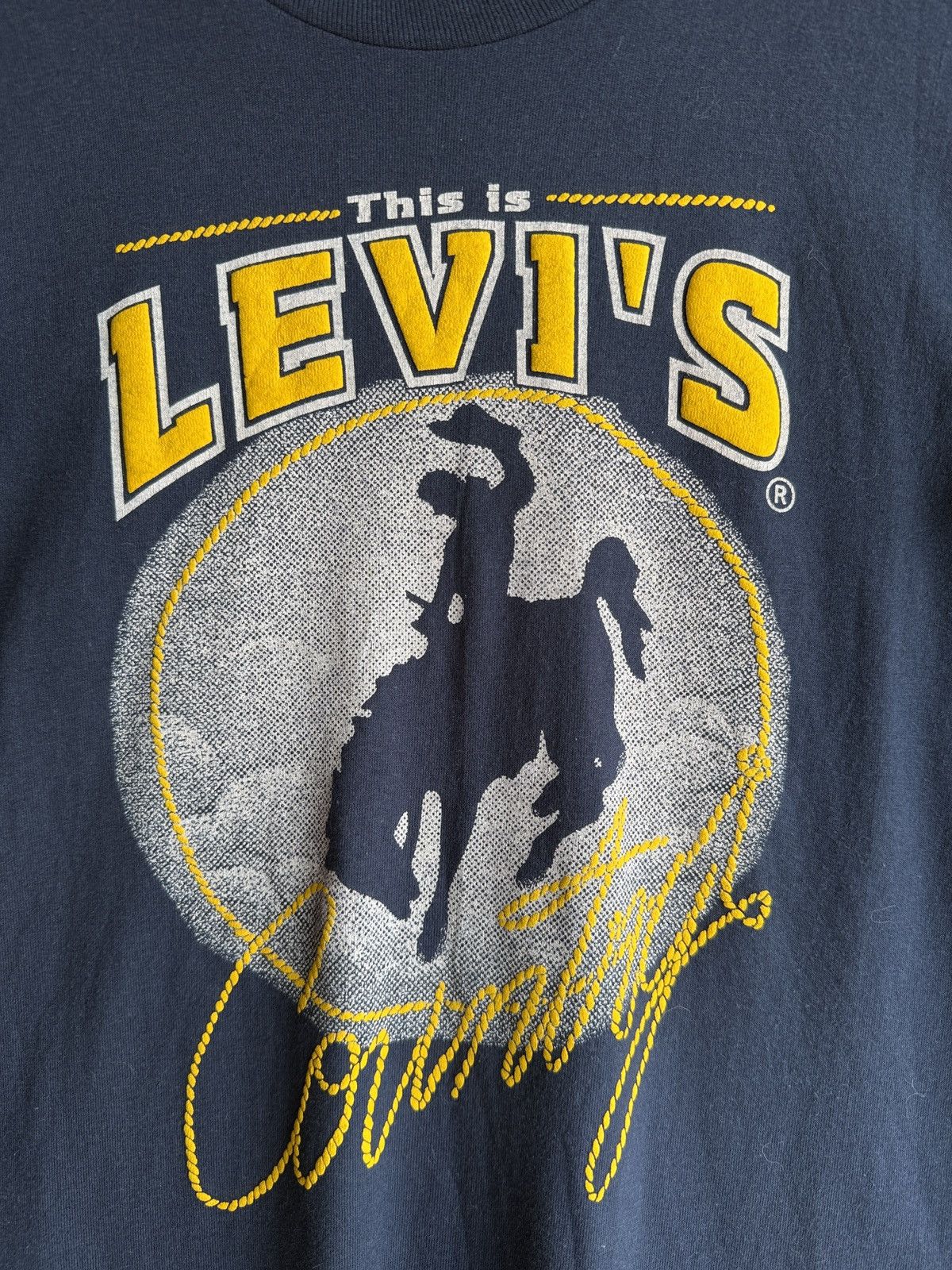 Levi's × Levi's Vintage Clothing × Vintage Vintage This Is Levi’s Country Rodeo Cowboy T Shirt 90s 80s Size US M / EU 48-50 / 2 - 4 Thumbnail