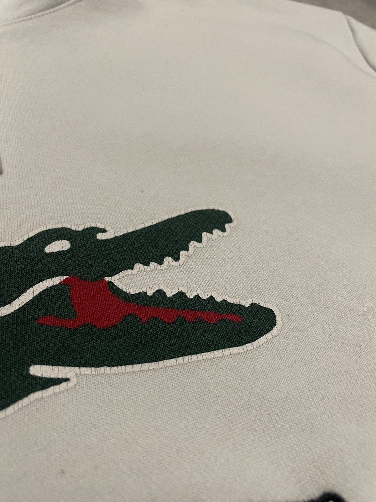 Lacoste Vintage Lacoste Big Logo Hoodie L Size US L / EU 52-54 / 3 - 9 Thumbnail
