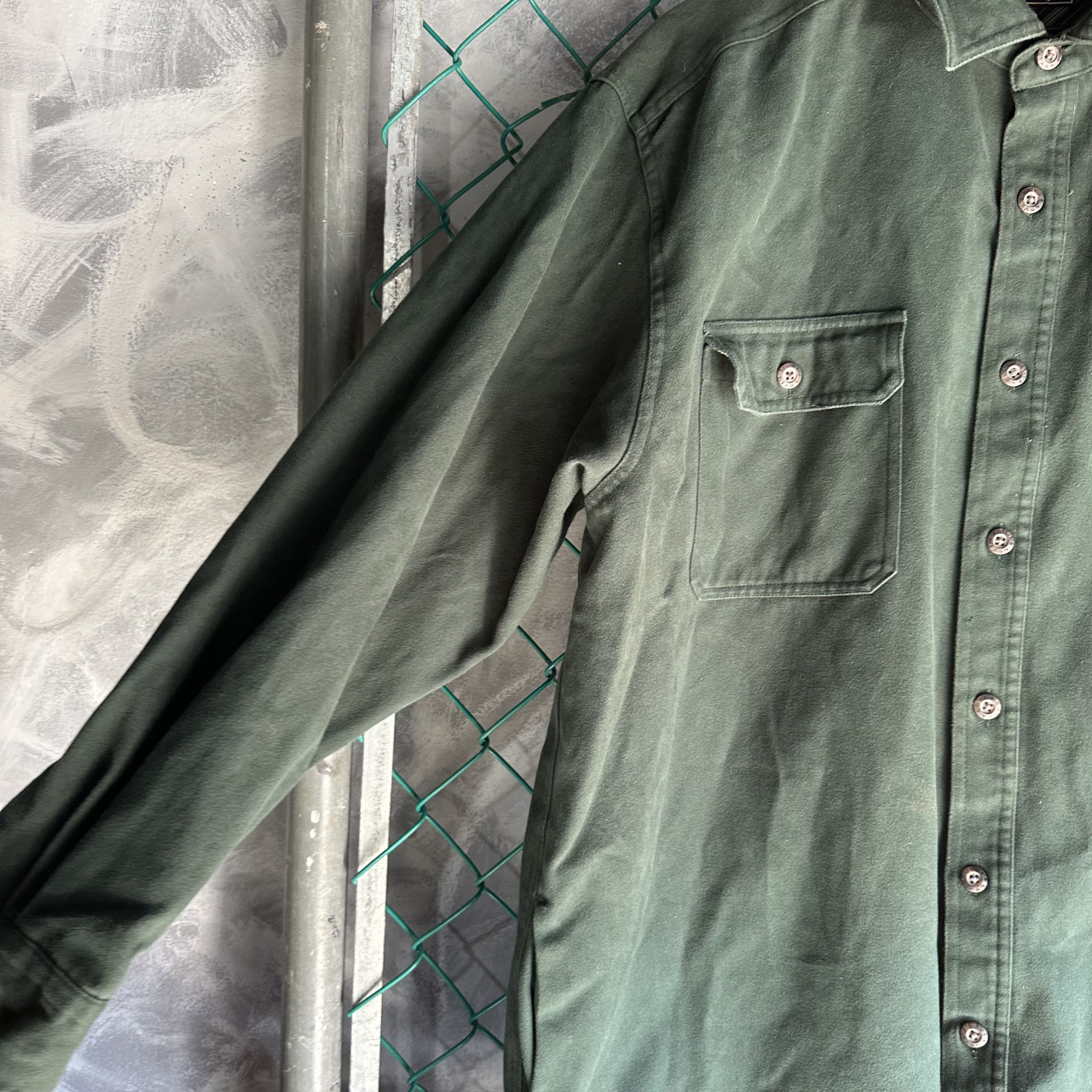 Levi's Vintage Levis Heavy Lined Chamois Shirt Jacket Navy Mens XL Size US XL / EU 56 / 4 - 3 Thumbnail