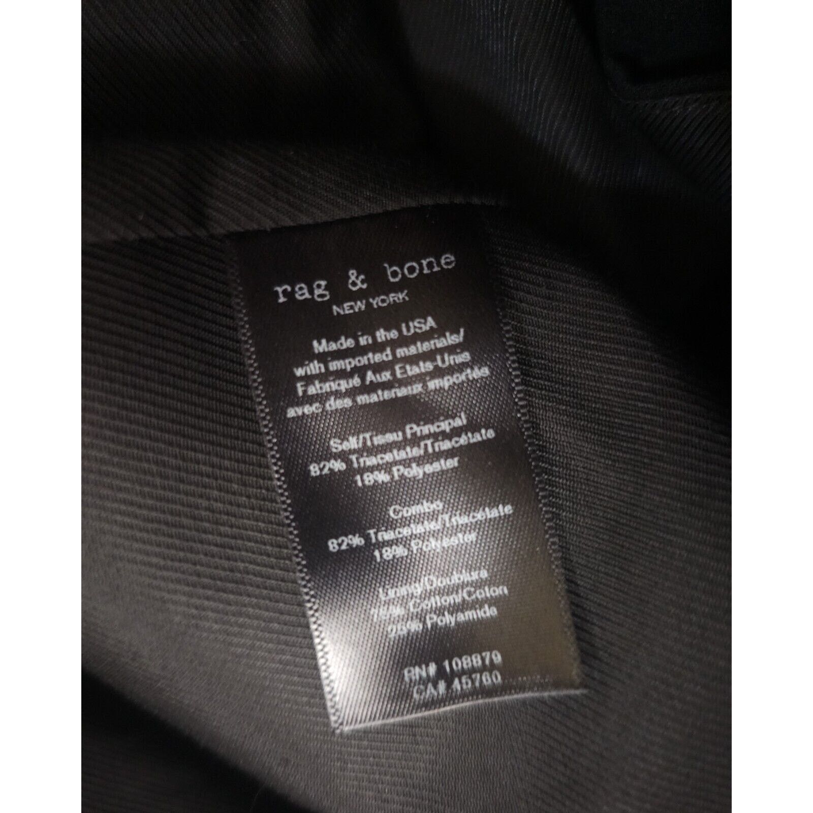 Rag & Bone Rag & Bone Slade Blazer in Black Size 6 Button Front Jacket Size M / US 6-8 / IT 42-44 - 19 Thumbnail