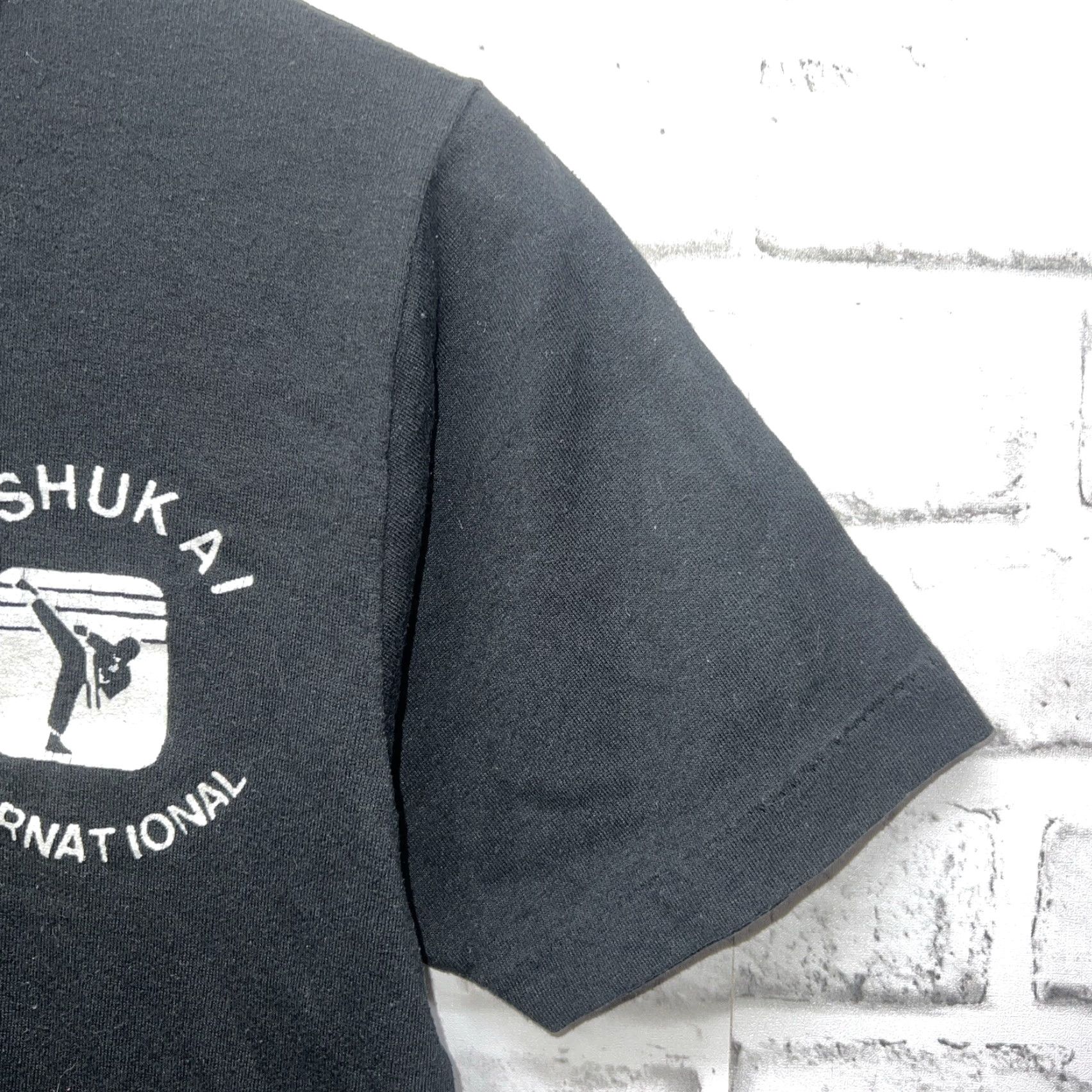 Russell Athletic VINTAGE Russell Athletic Tee Mens S Black USA Yoshukai International Stitch Shirt Size US S / EU 44-46 / 1 - 5 Thumbnail