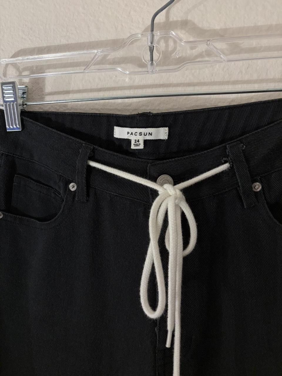Pacsun pacsun black distressed cargo jeans 24W Size 24" / US 00 / IT 34 - 3 Thumbnail