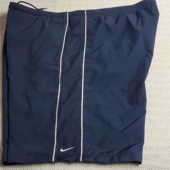 Nike Nike Blue Logo Cinched Lined Sz. XL Swim Trunks w Pockets Size US 40 / EU 56 - 8 Thumbnail