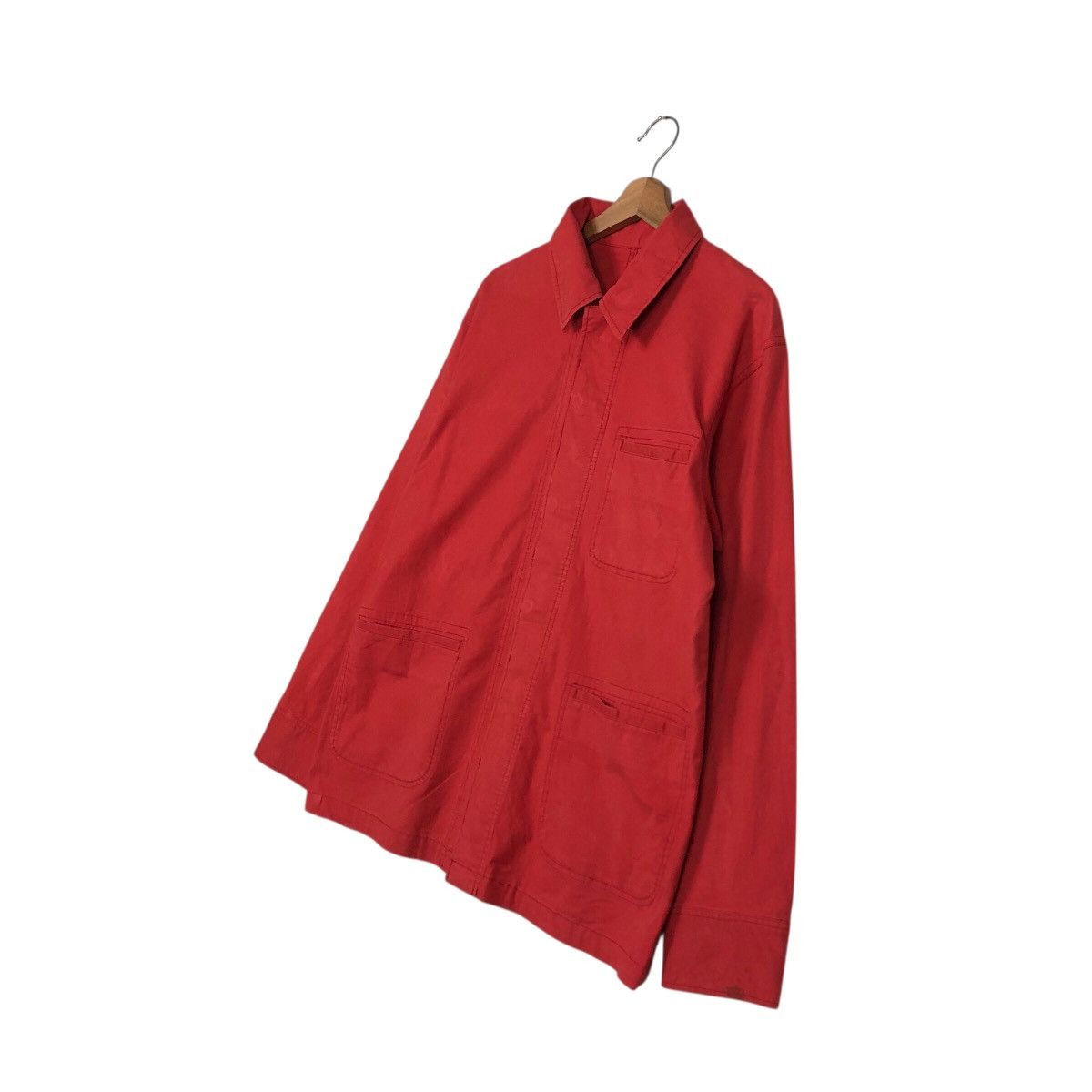 Chaps Ralph Lauren × Japanese Brand Rich Red Vintage Chore Jacket Duck Canvas Chaps Ralph Lauren Size US M / EU 48-50 / 2 - 3 Thumbnail