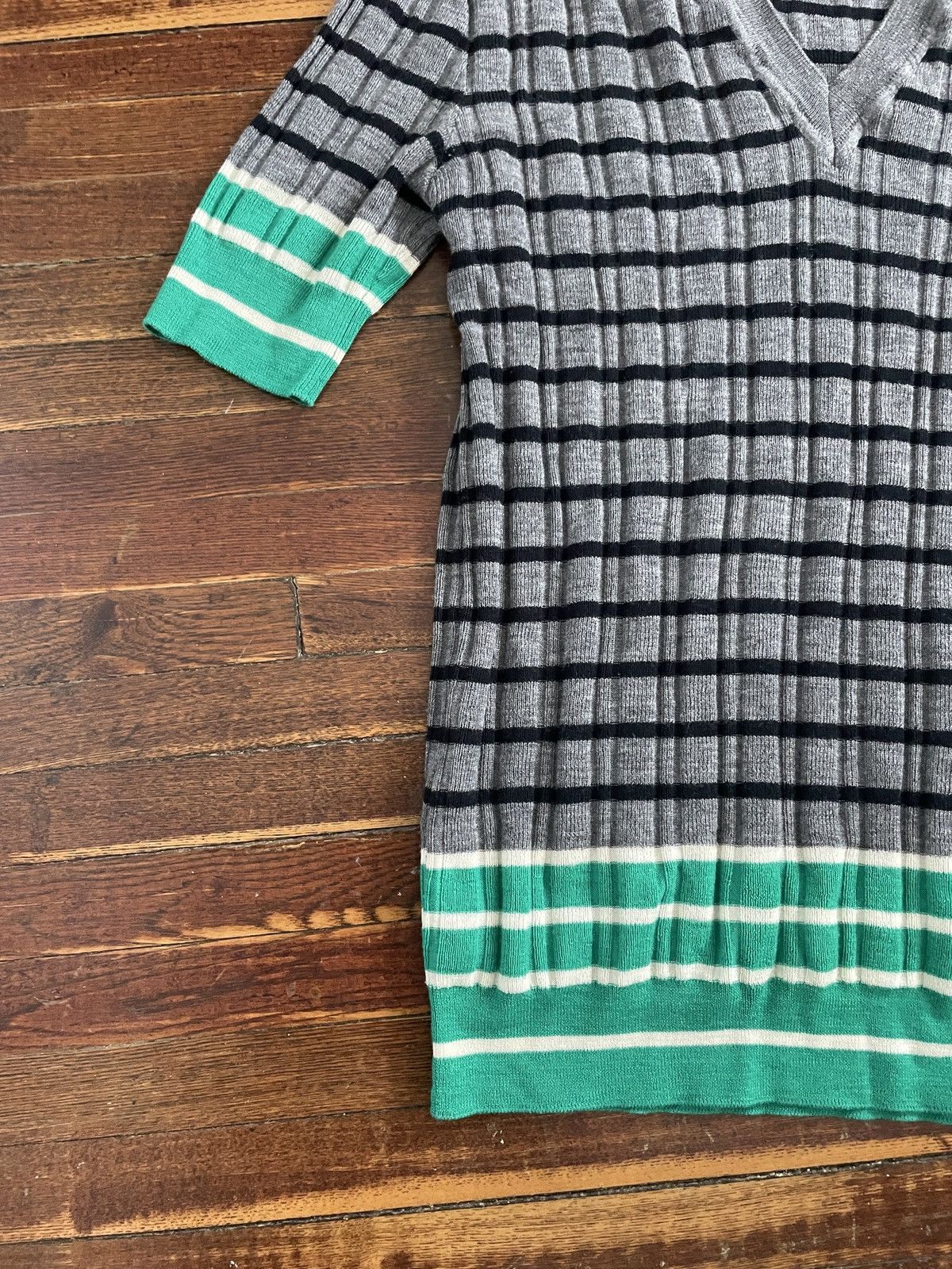 Marni Marni Striped V-Neck Knit Size S / US 4 / IT 40 - 4 Thumbnail