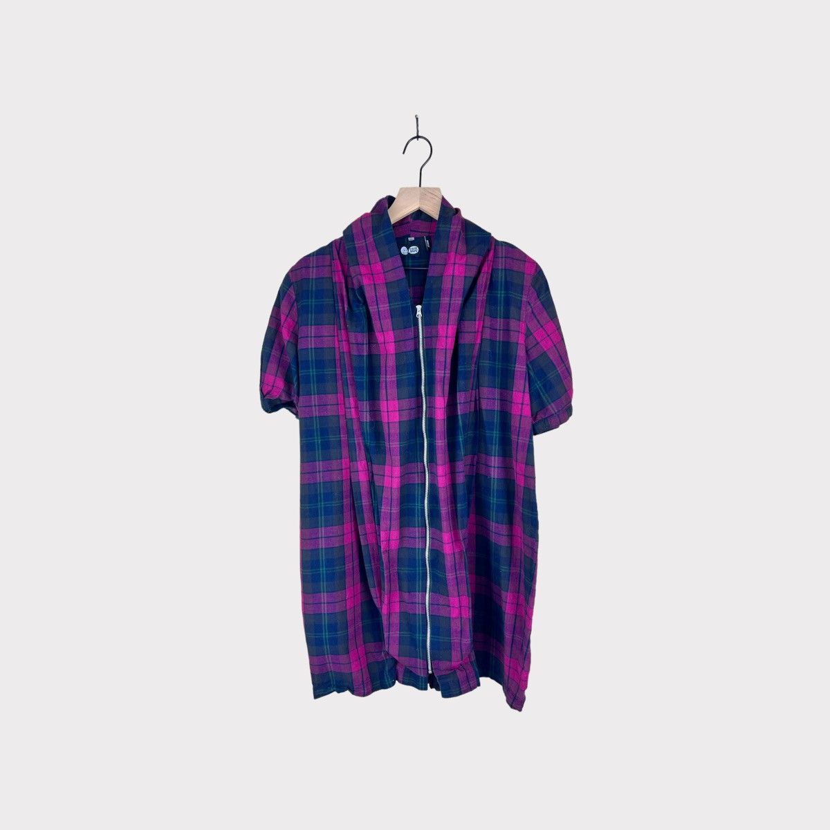 Cheap Monday × Vintage Vintage 2000's Cheap Monday Plaid Dress (belt not included) Size M / US 6-8 / IT 42-44 - 4 Thumbnail