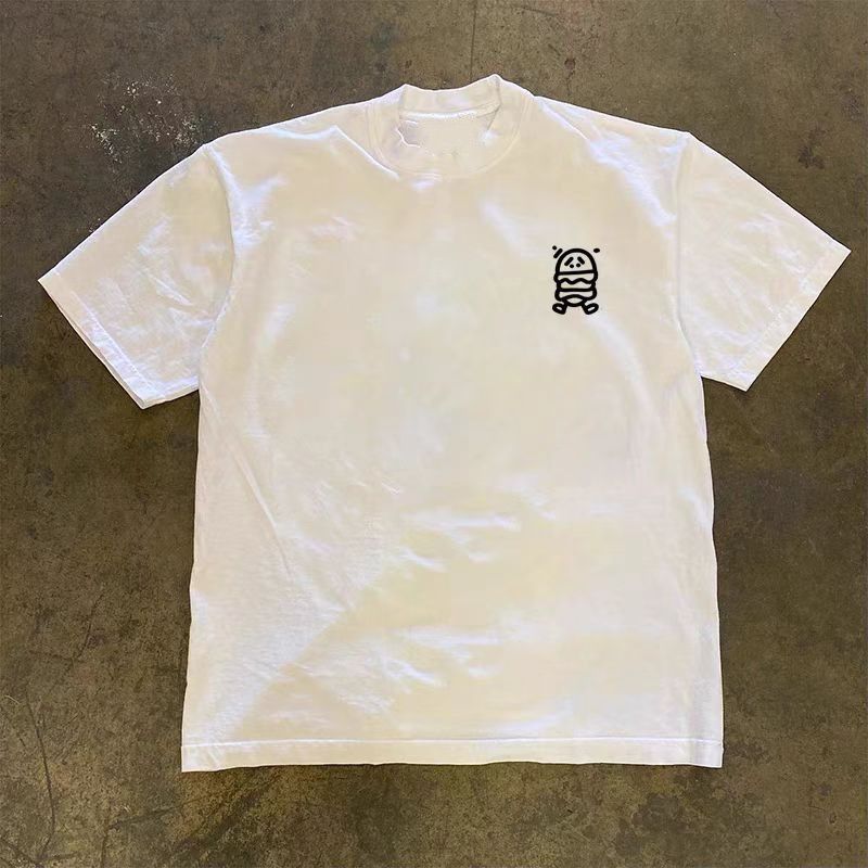 Vintage White washed retro cartoon graffiti print t-shirt Size US M / EU 48-50 / 2 - 2 Thumbnail