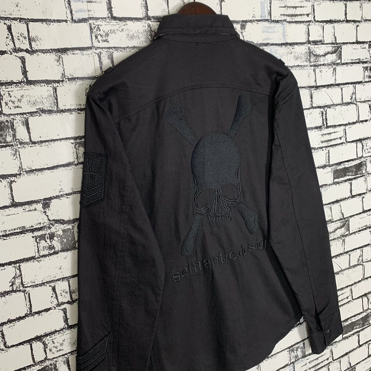 Japanese Brand × semanticdesign Japanese Brand Semantic Design Skull Button Up Shirt Size US M / EU 48-50 / 2 - 7 Thumbnail