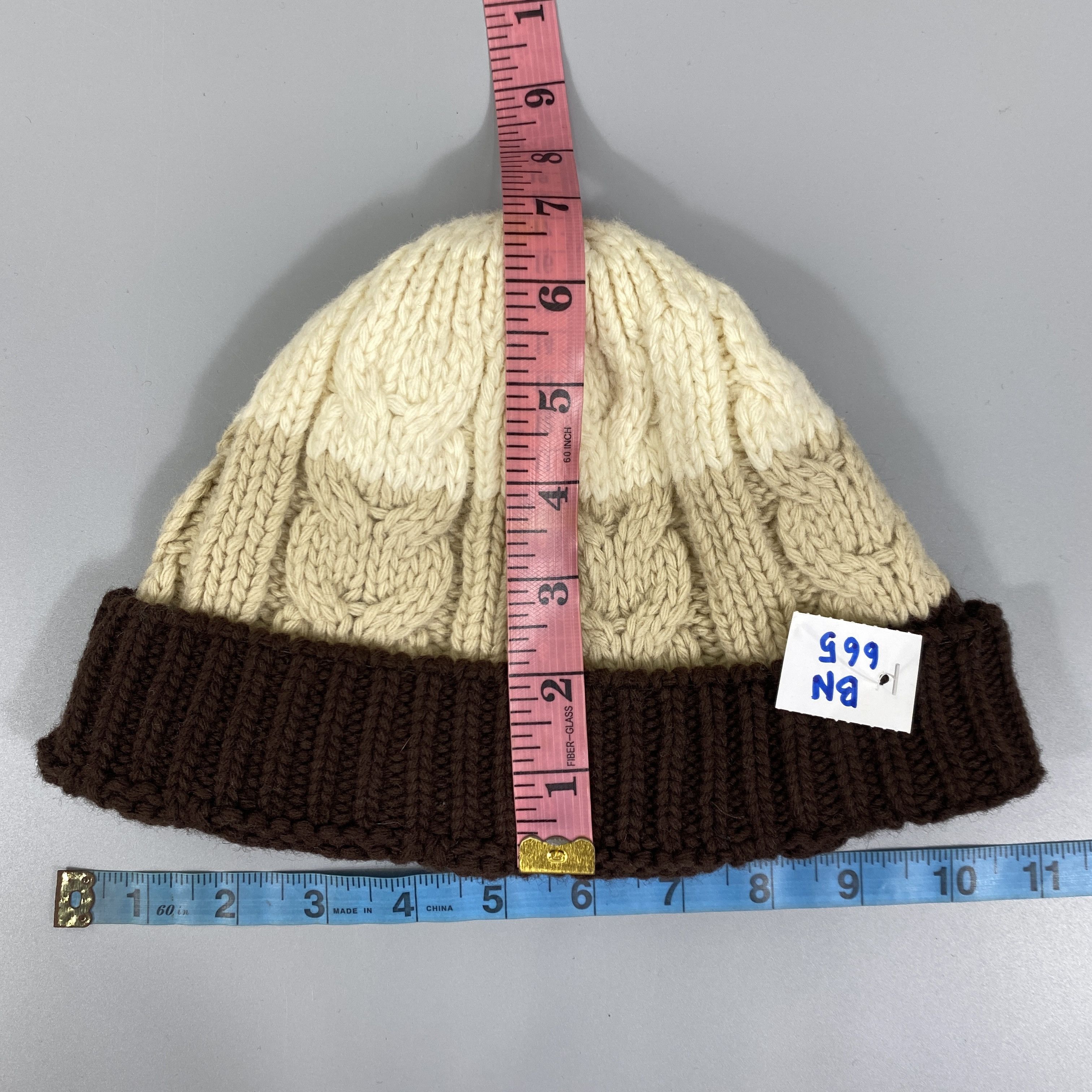 Vintage Stripes Knitted Snow Cap Hat -BN665 Size ONE SIZE - 5 Thumbnail