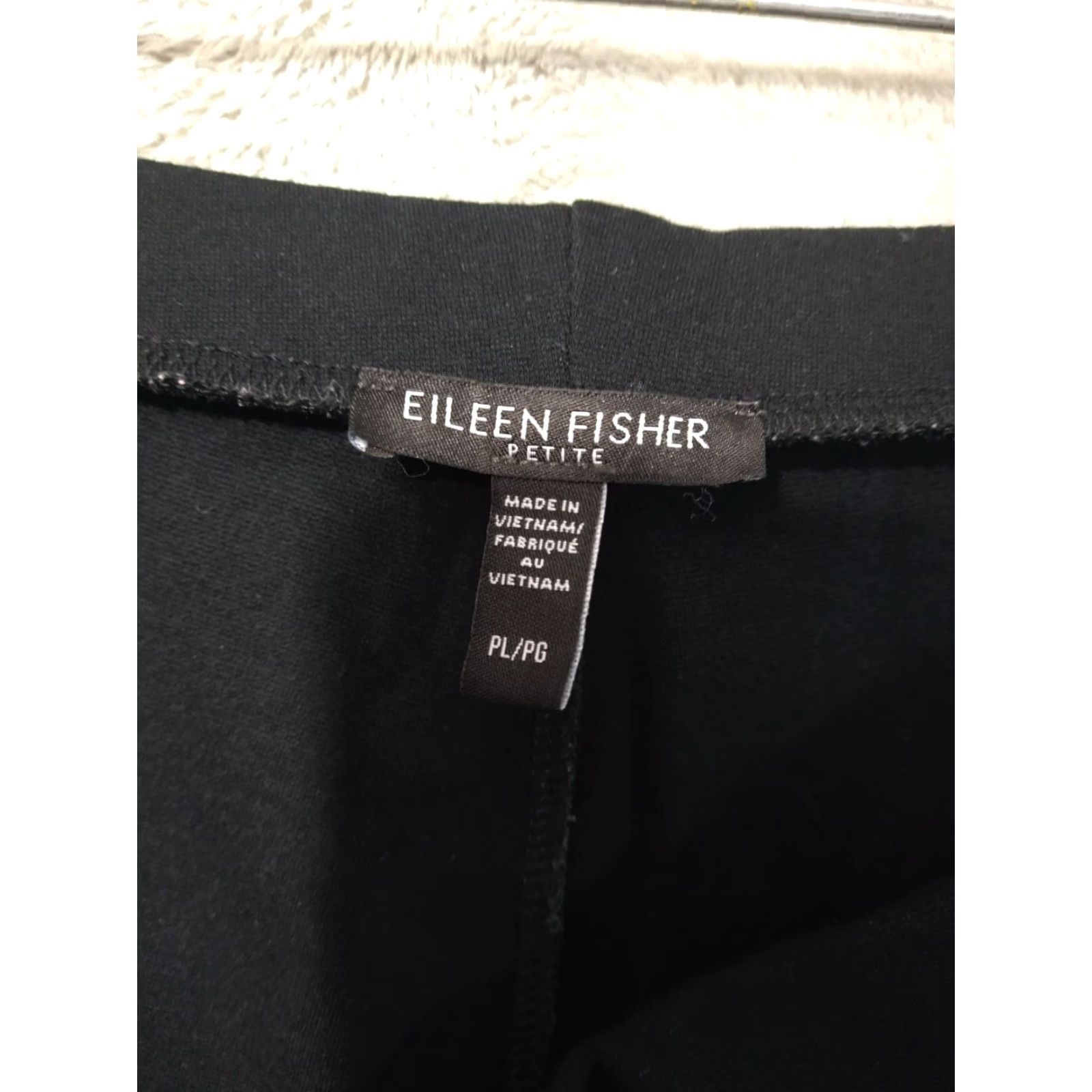 Eileen Fisher Eileen Fisher Pants Womens Large Petite Black Viscose Jersey Slouchy Tapered Size L / US 10 / IT 46 - 7 Thumbnail