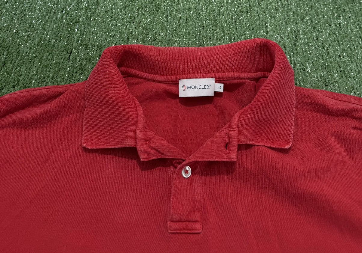 Moncler Moncler Polo Manglia Manica Corta Red Size US L / EU 52-54 / 3 - 3 Thumbnail