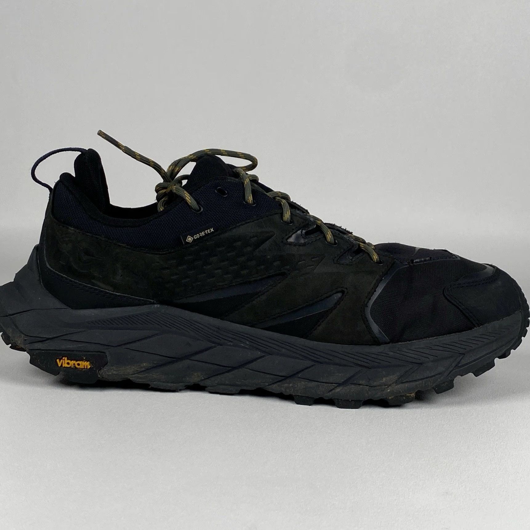 Vintage Hoka One One Anacapa GORE-TEX Low GTX Hiking Sneaker Men Black 12D Spring Size ONE SIZE - 6 Thumbnail
