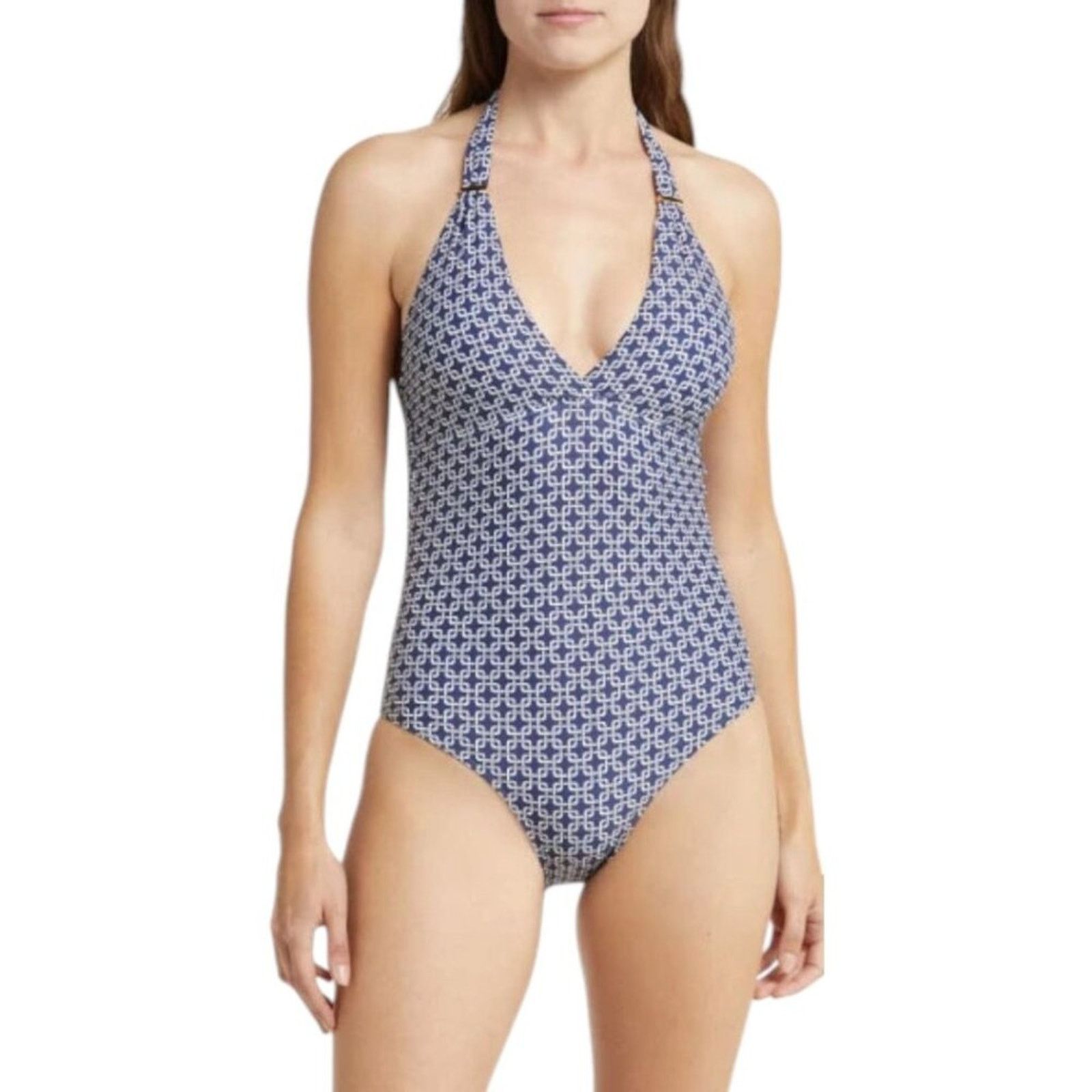 Melissa Odabash One-Piece Swimsuit Navy Sz NWOT $277 MSRP